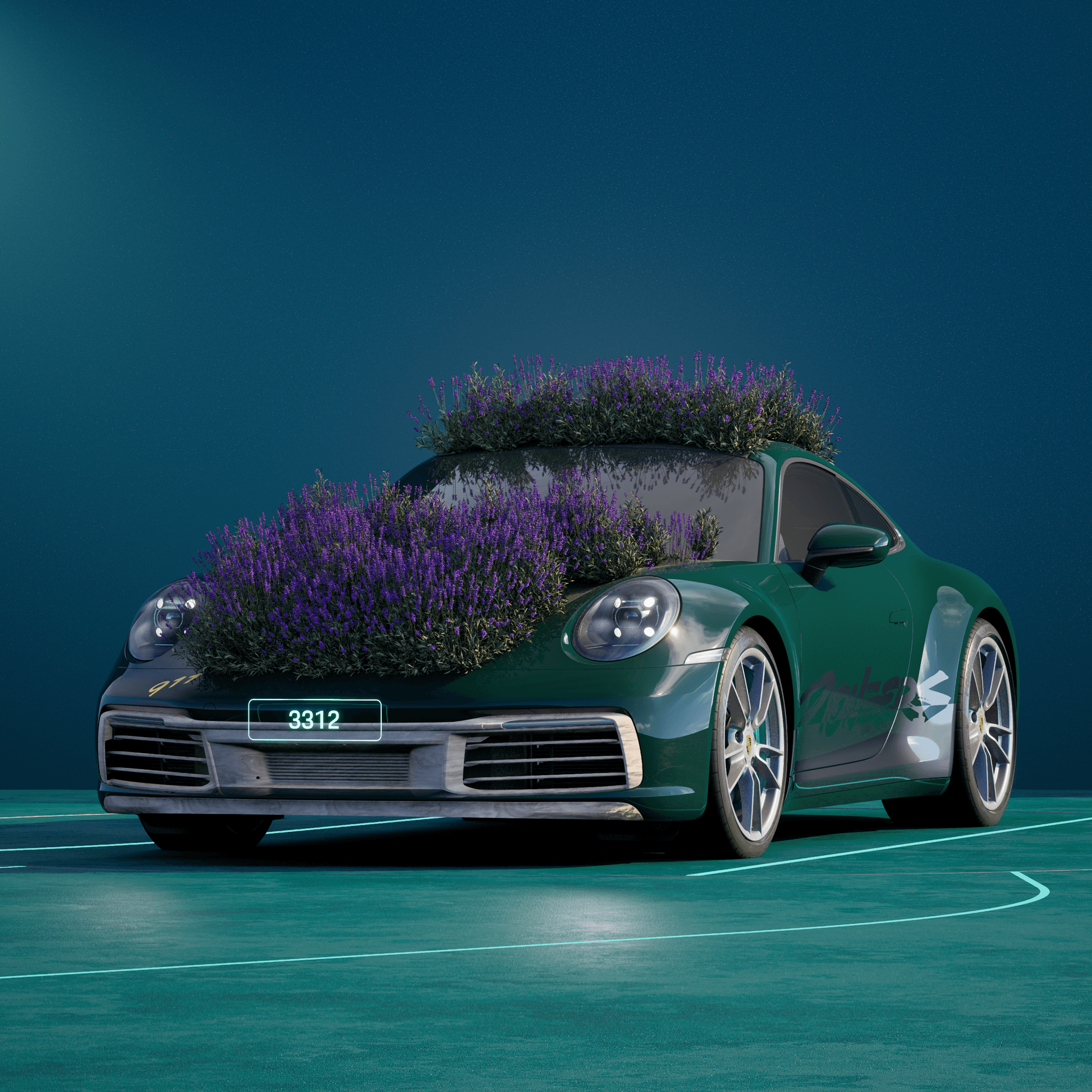 The PORSCHΞ 911 3312 image in phase
