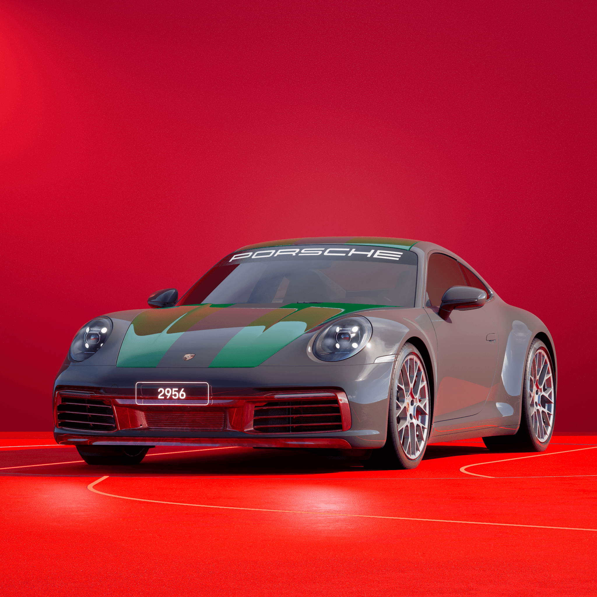 The PORSCHΞ 911 2956 image in phase