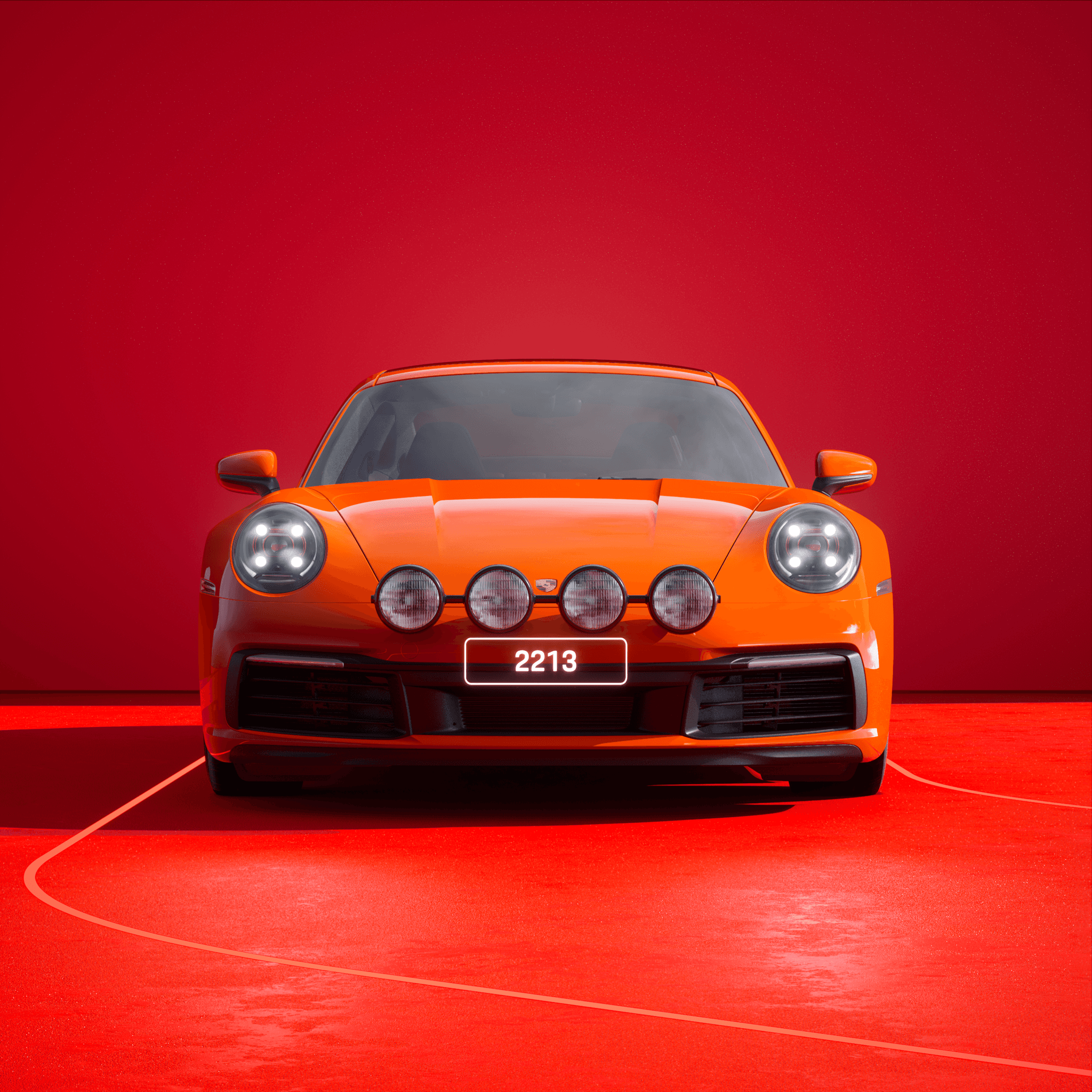 The PORSCHΞ 911 2213 image in phase