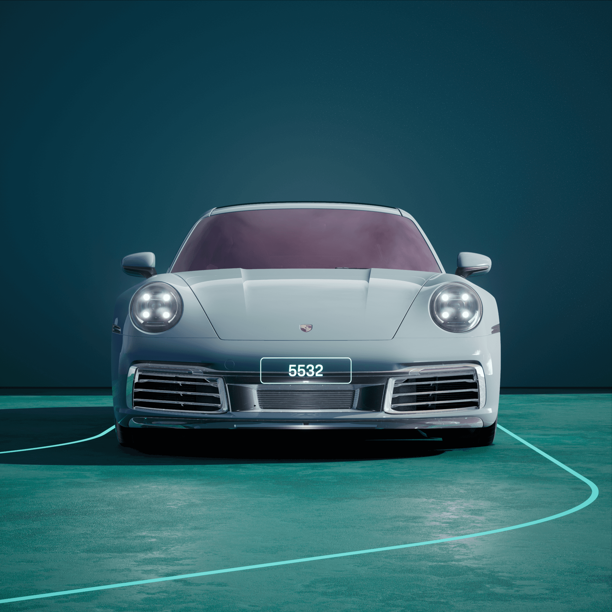 The PORSCHΞ 911 5532 image in phase