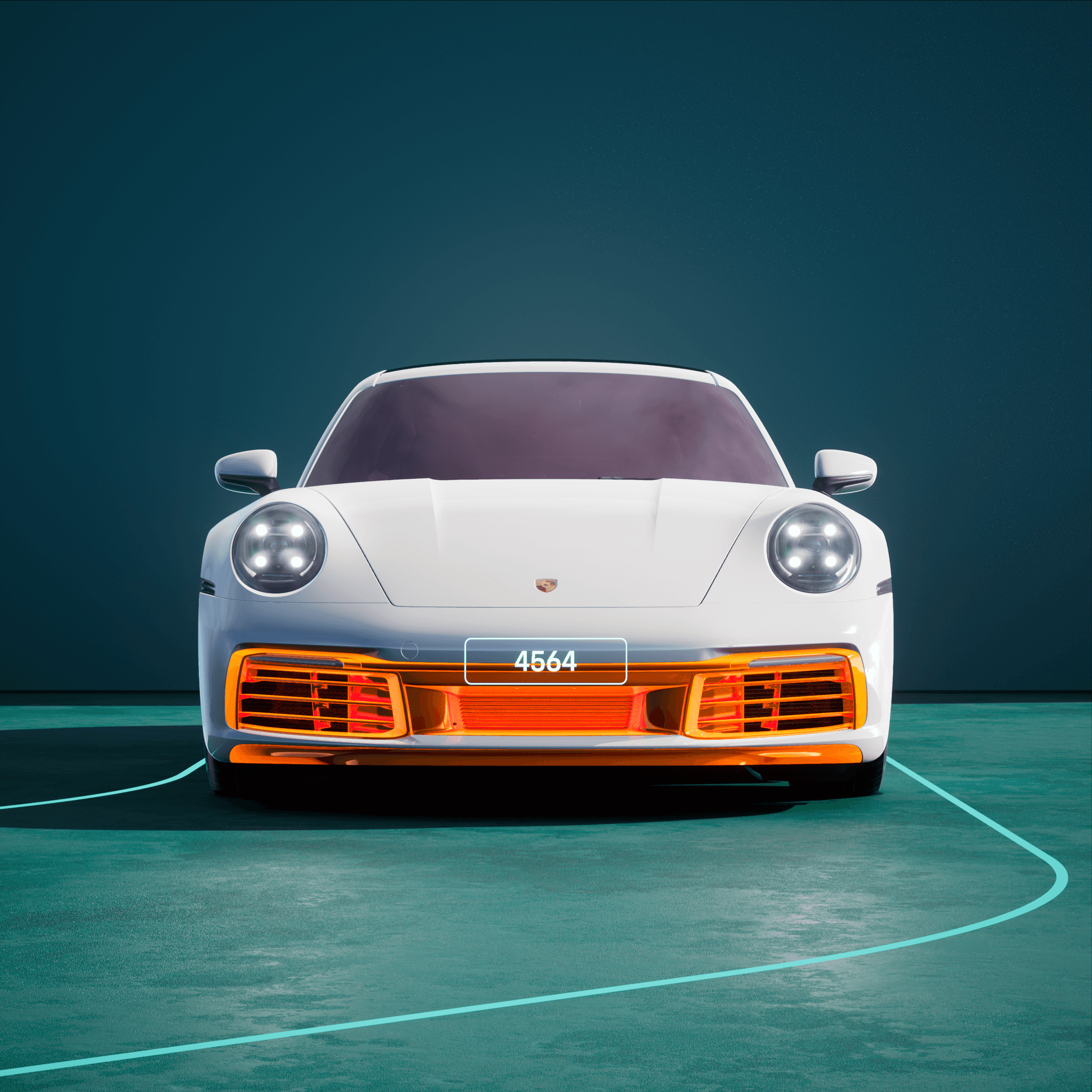 The PORSCHΞ 911 4564 image in phase
