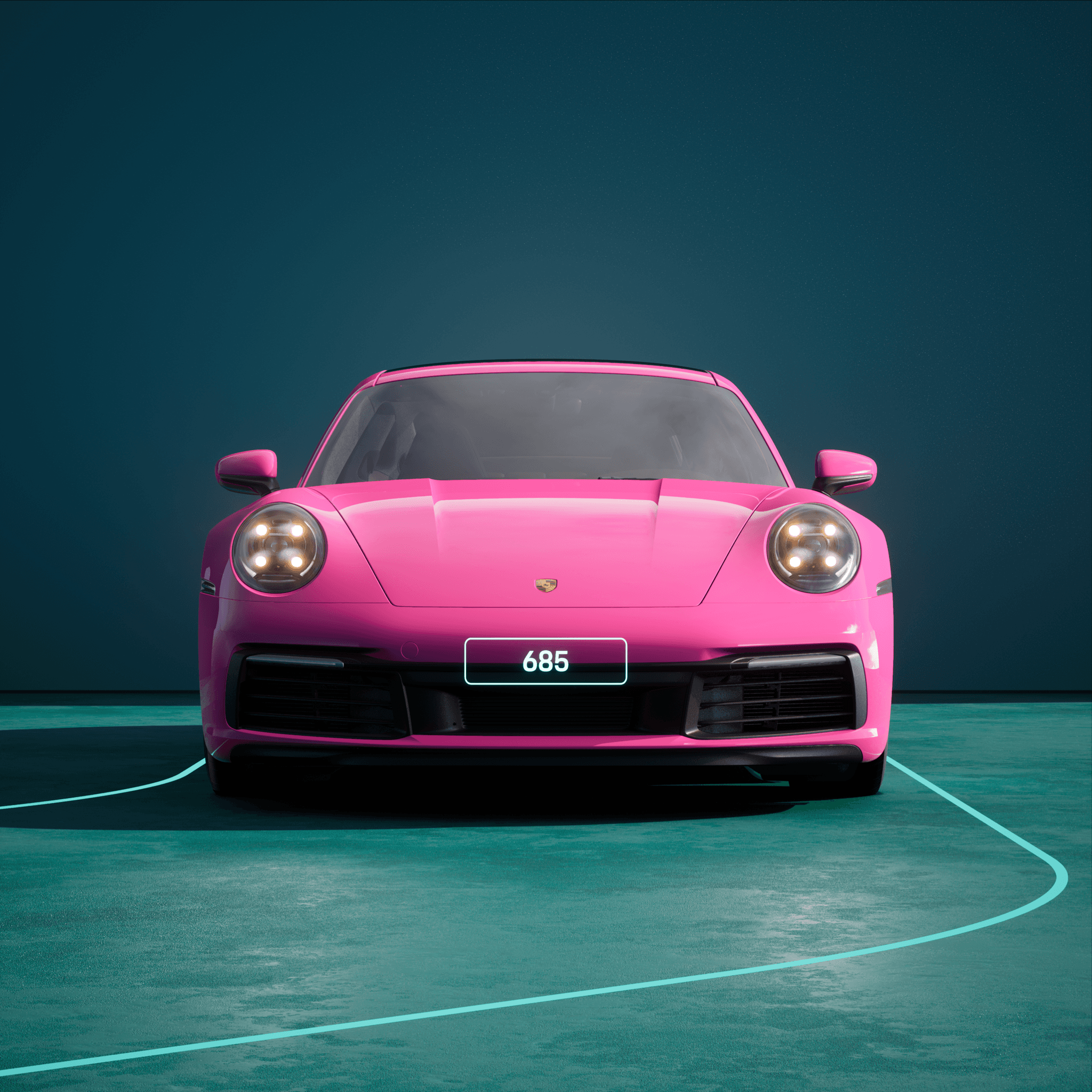 The PORSCHΞ 911 685 image in phase