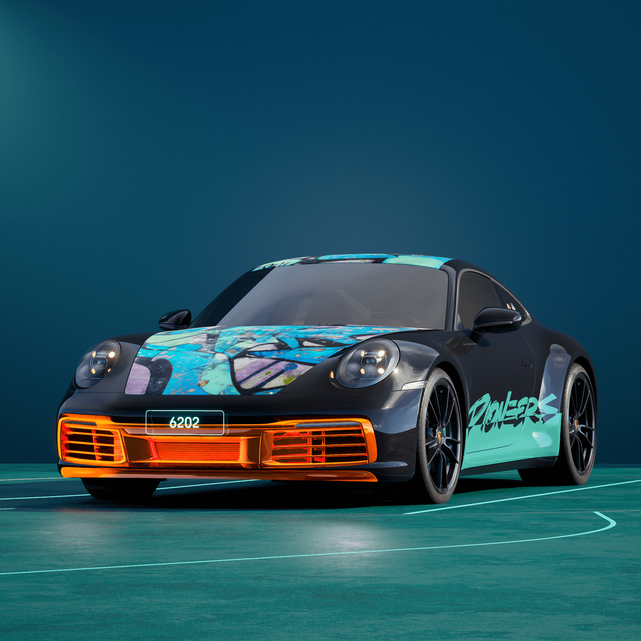 The PORSCHΞ 911 6202 image in phase