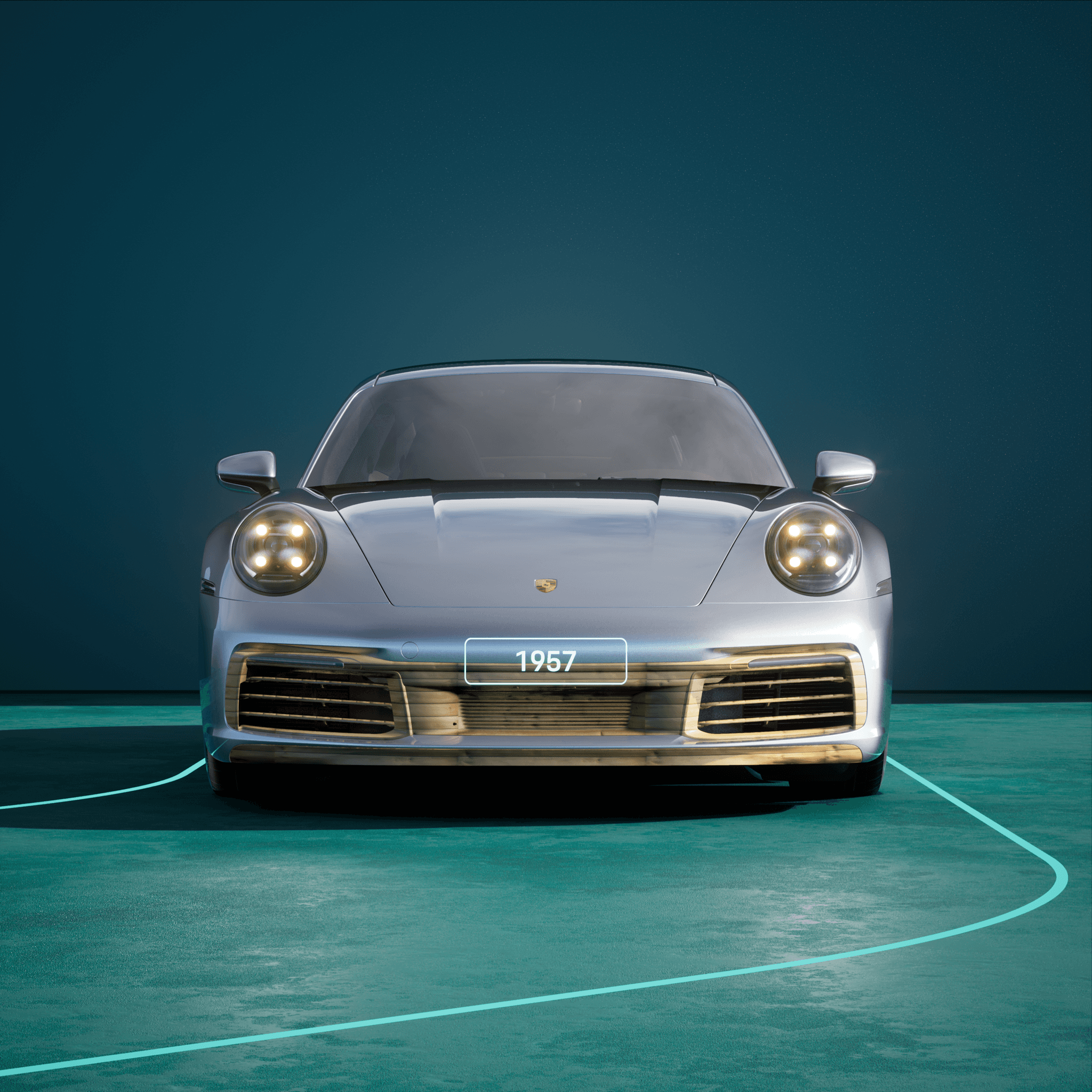 The PORSCHΞ 911 1957 image in phase