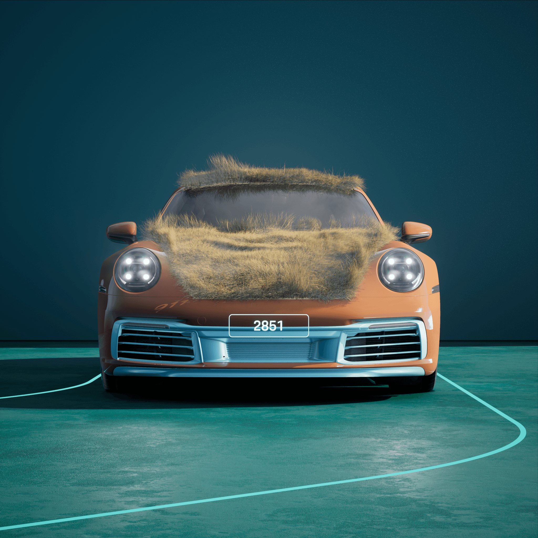 The PORSCHΞ 911 2851 image in phase
