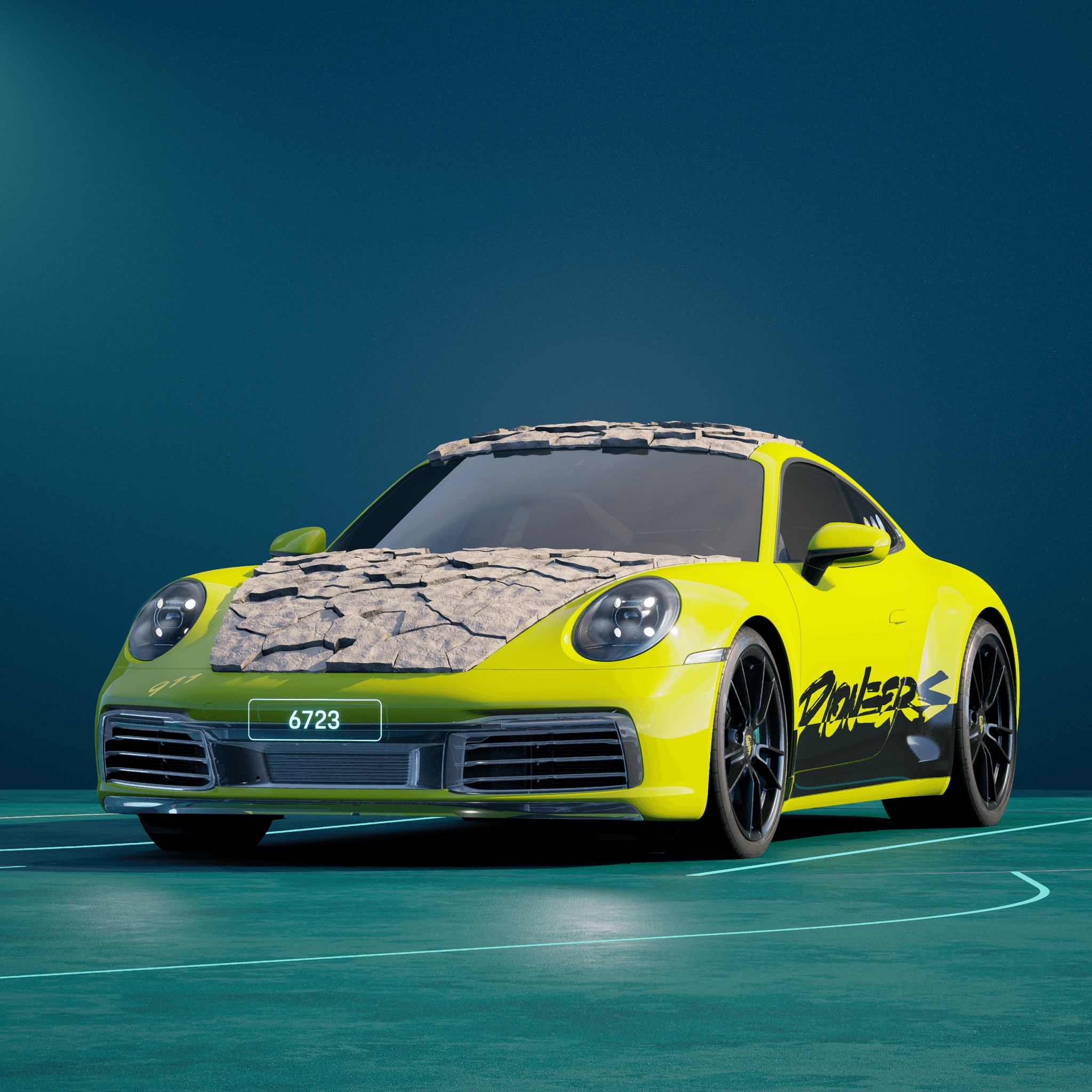The PORSCHΞ 911 6723 image in phase