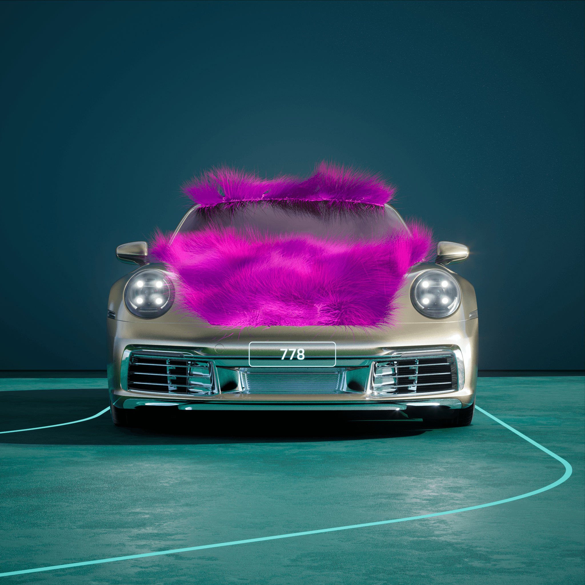 The PORSCHΞ 911 778 image in phase
