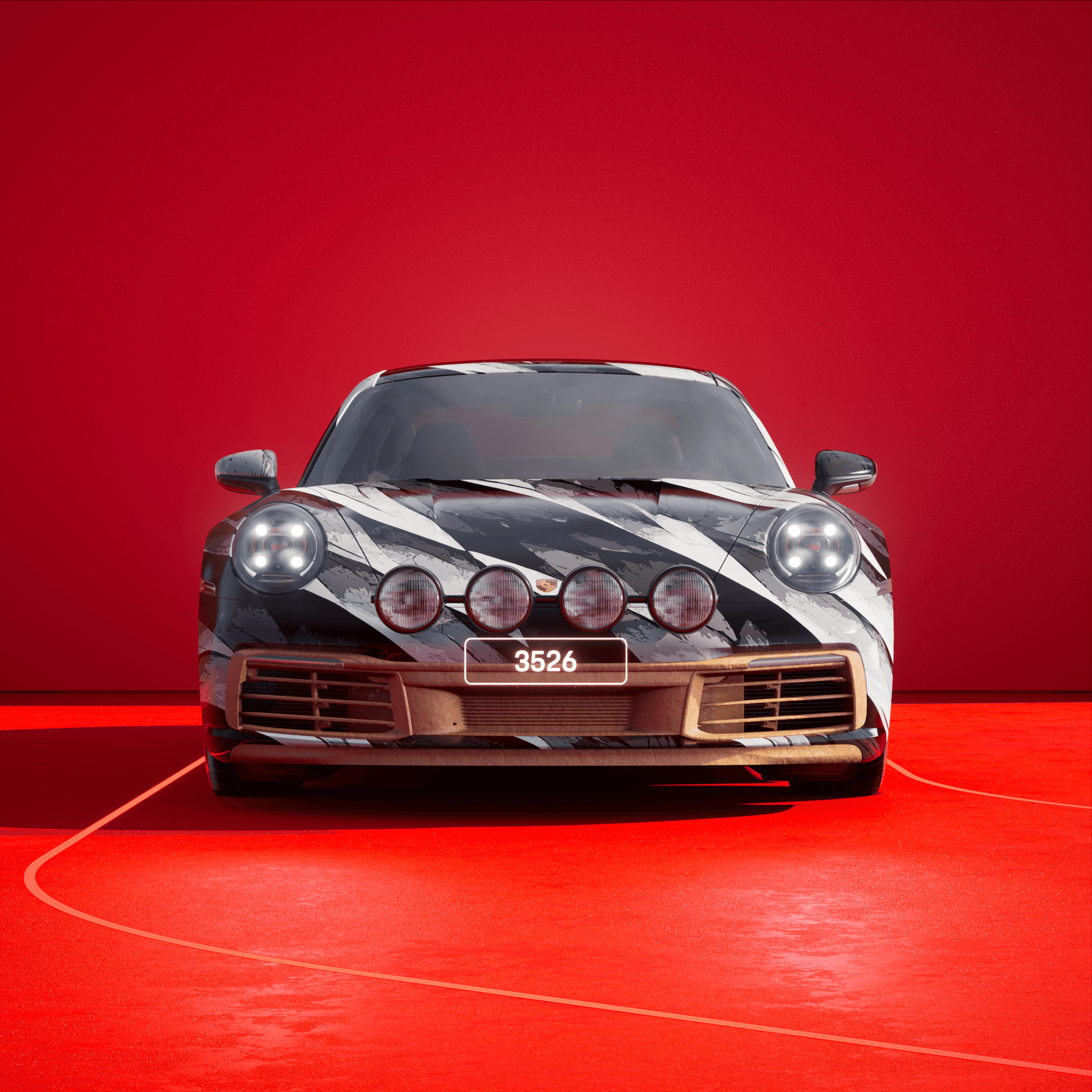 The PORSCHΞ 911 3526 image in phase