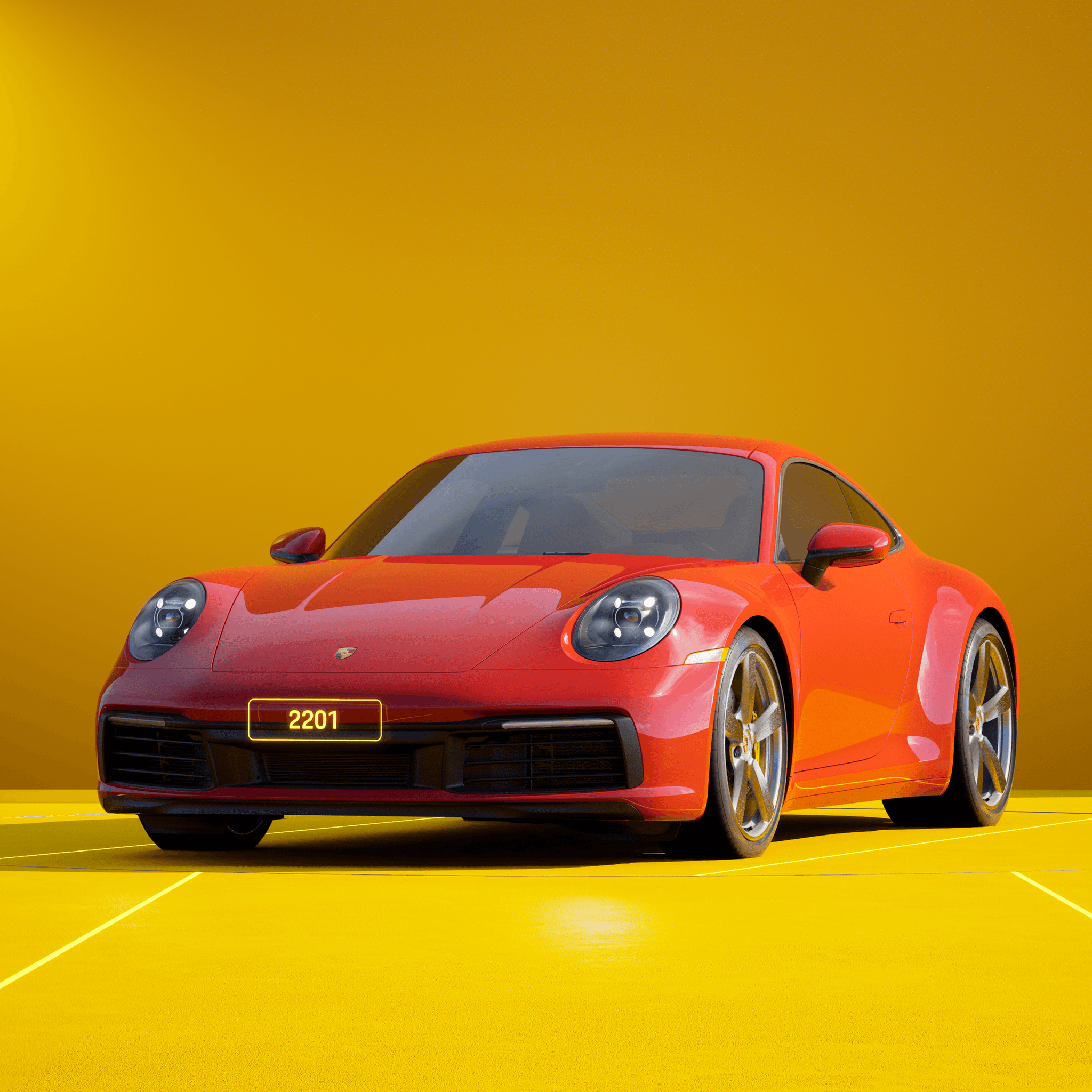 The PORSCHΞ 911 2201 image in phase