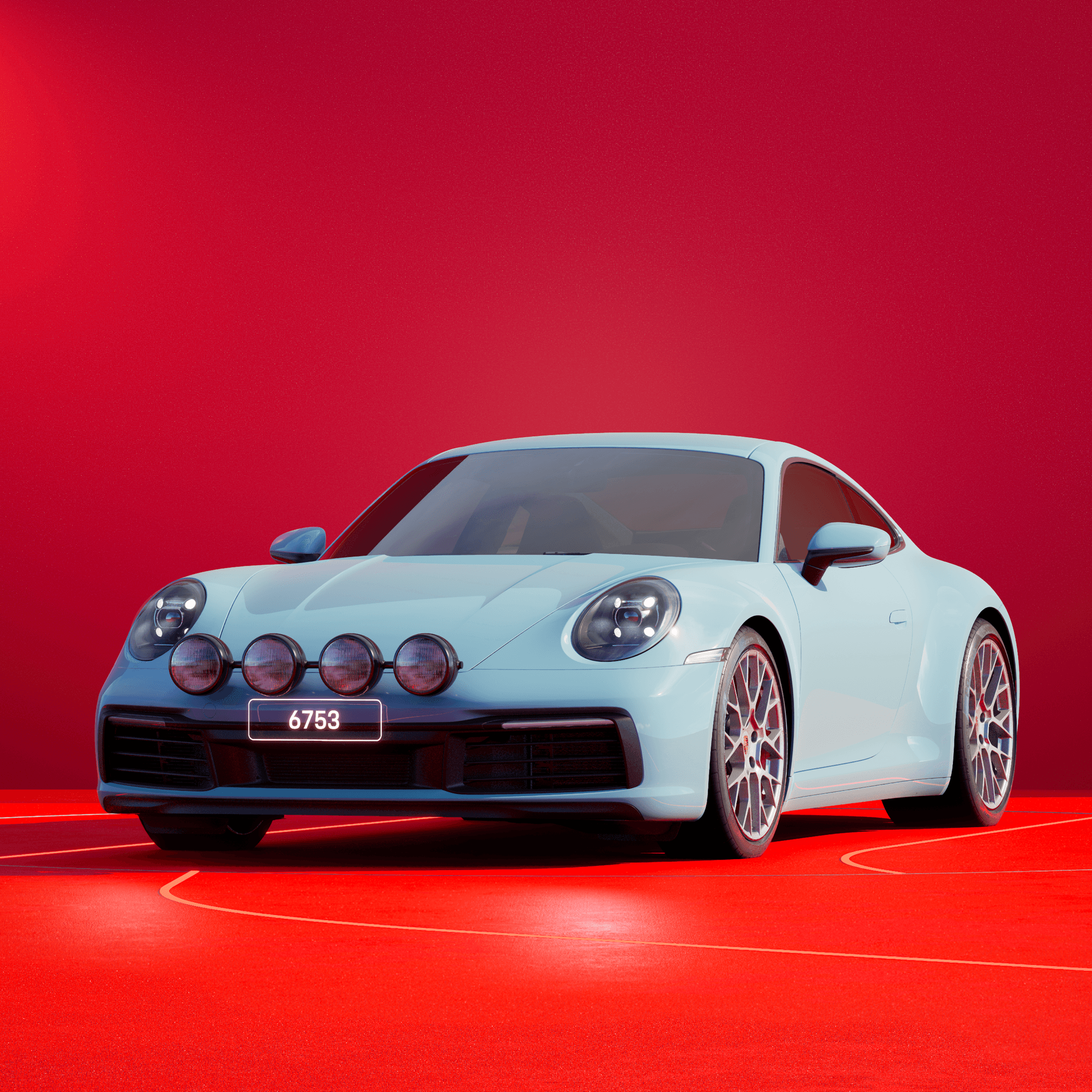 The PORSCHΞ 911 6753 image in phase