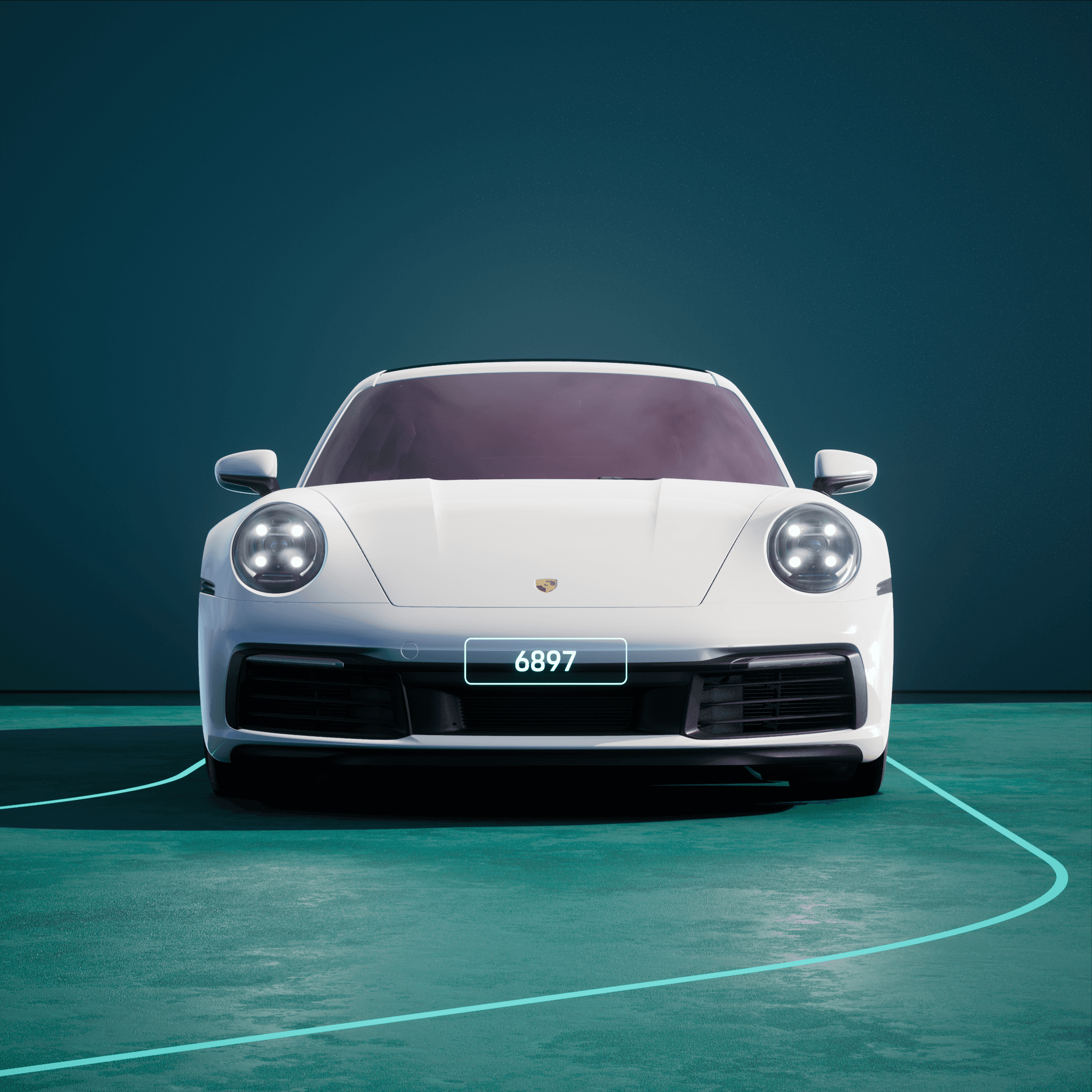 The PORSCHΞ 911 6897 image in phase