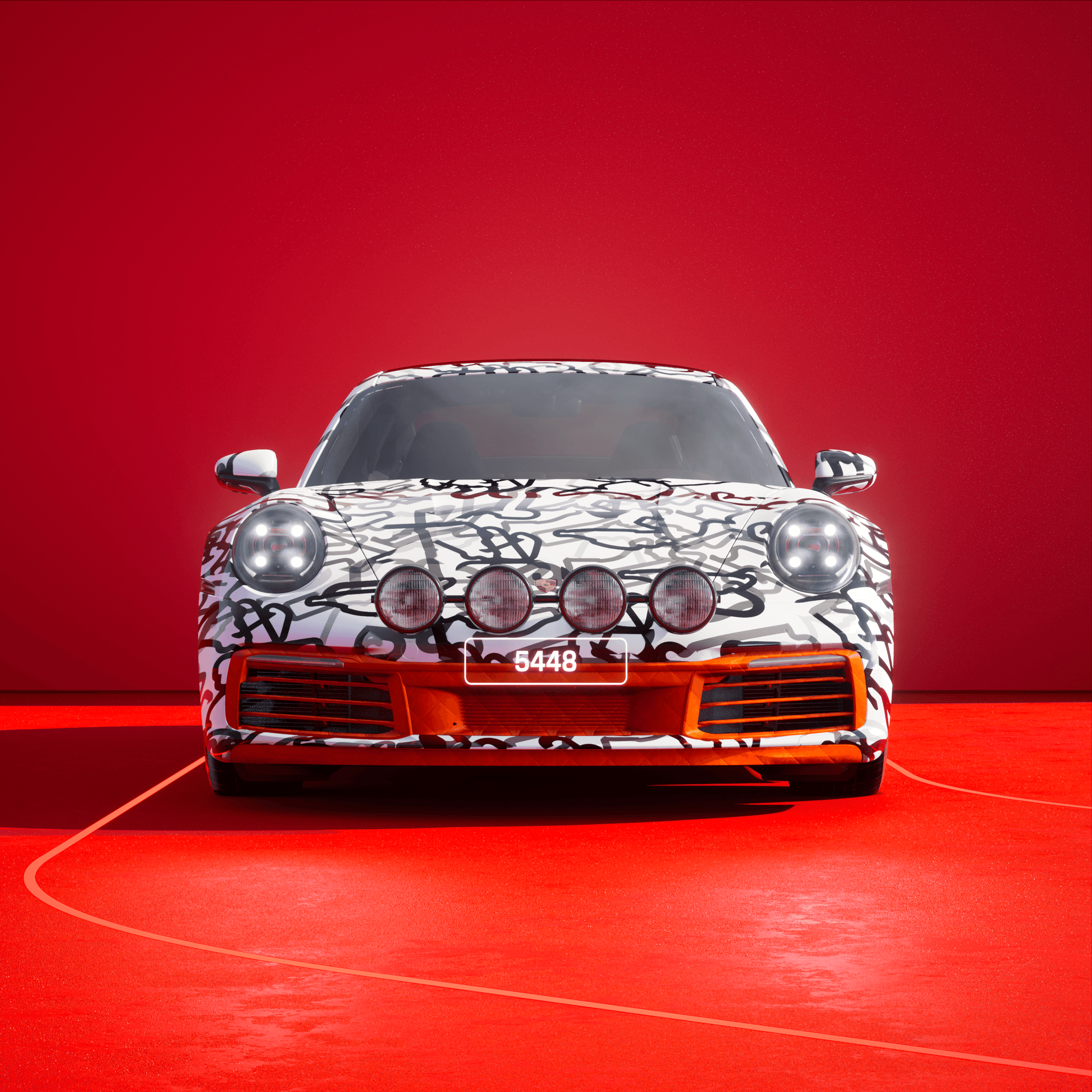 The PORSCHΞ 911 5448 image in phase