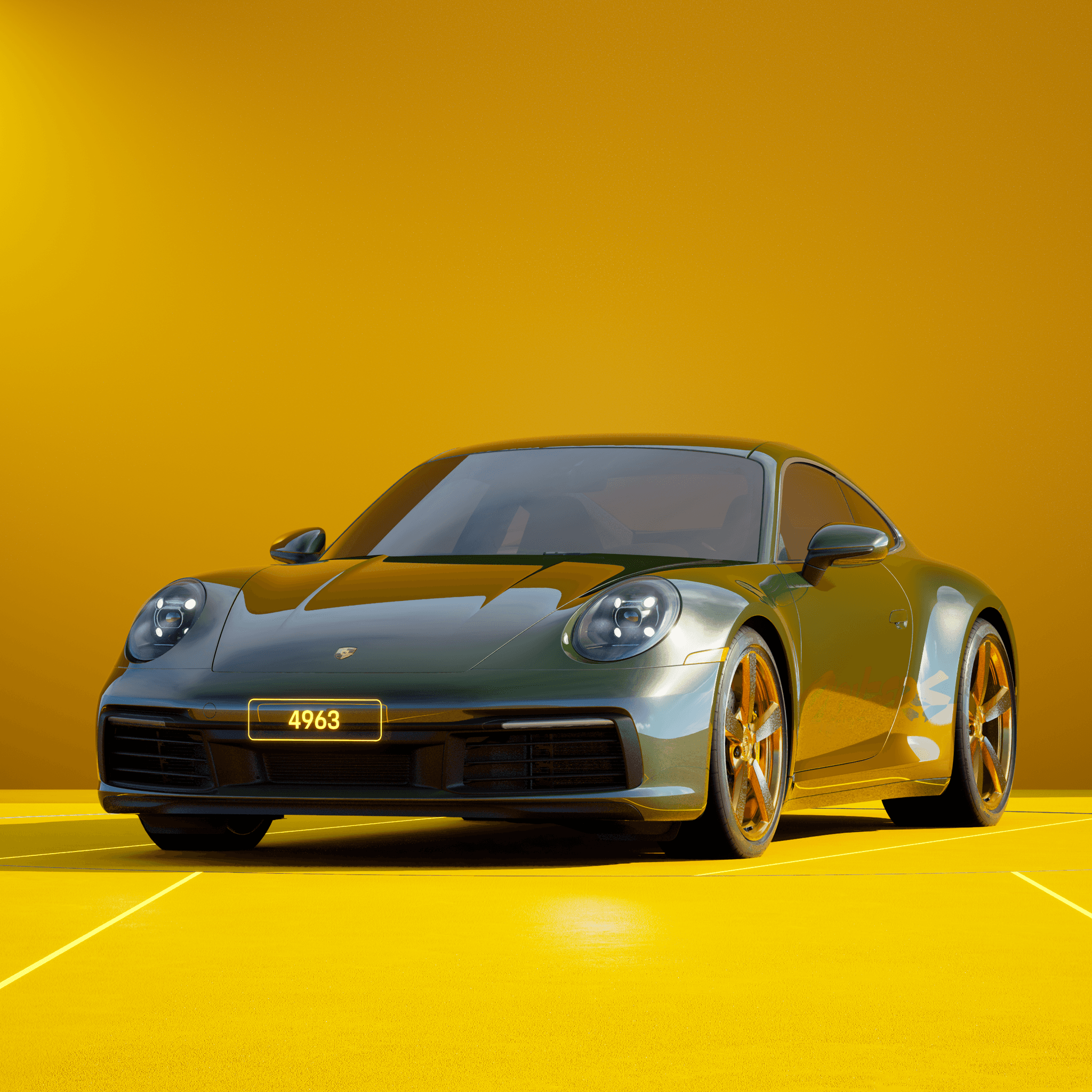 The PORSCHΞ 911 4963 image in phase