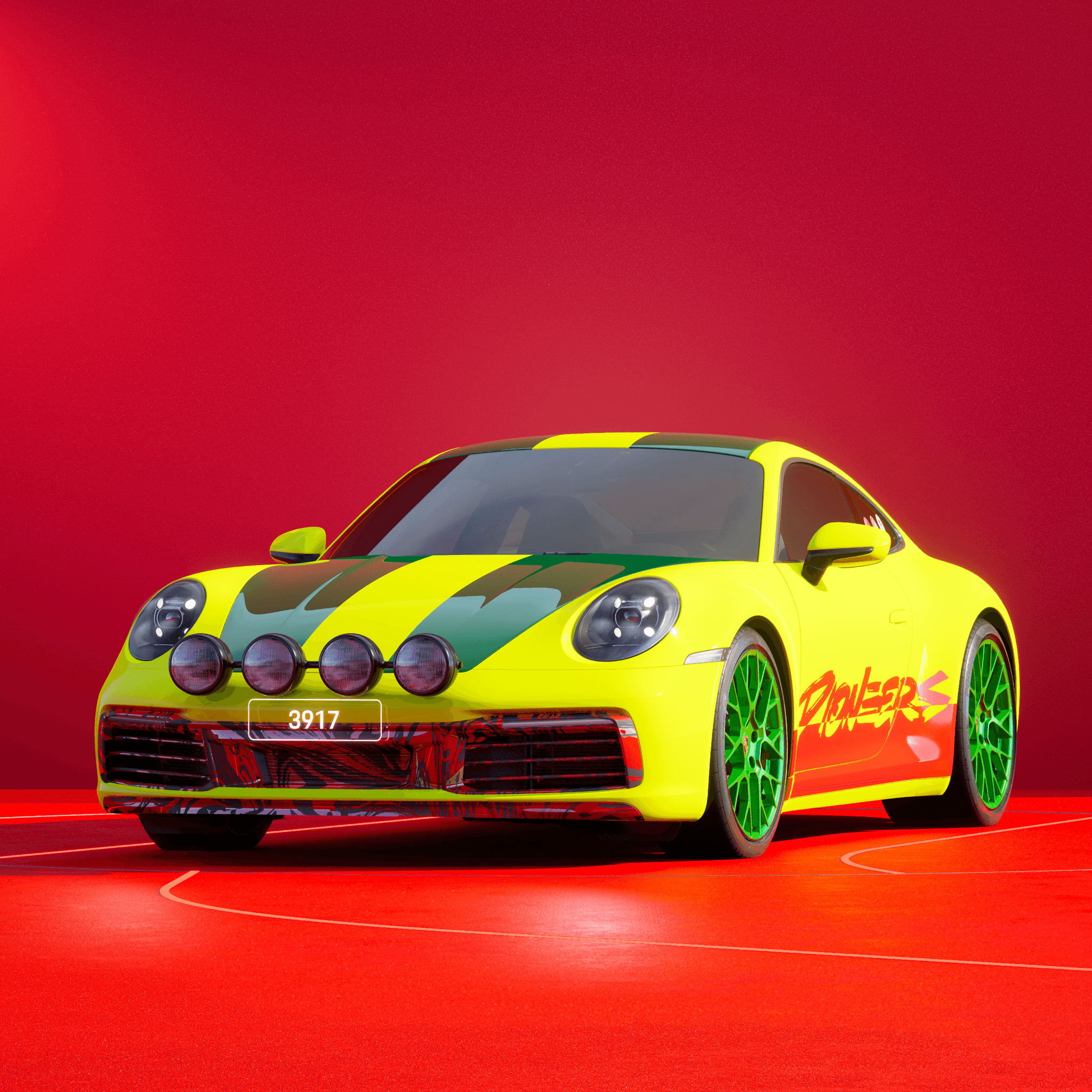 The PORSCHΞ 911 3917 image in phase