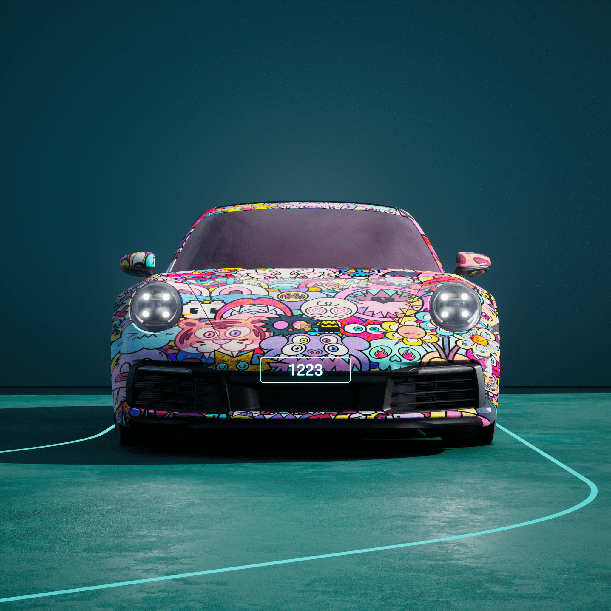 The PORSCHΞ 911 1223 image in phase