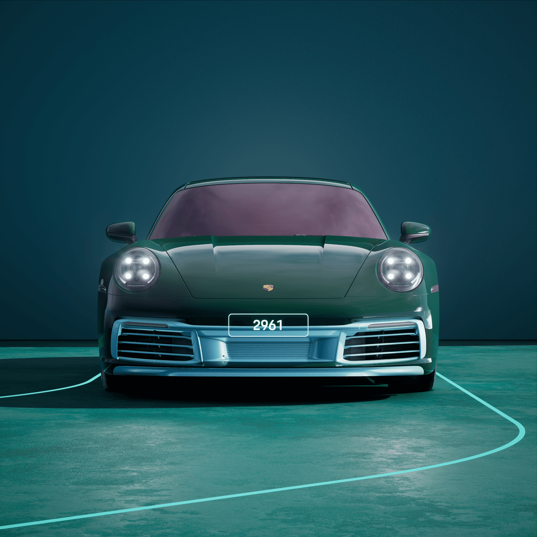 The PORSCHΞ 911 2961 image in phase