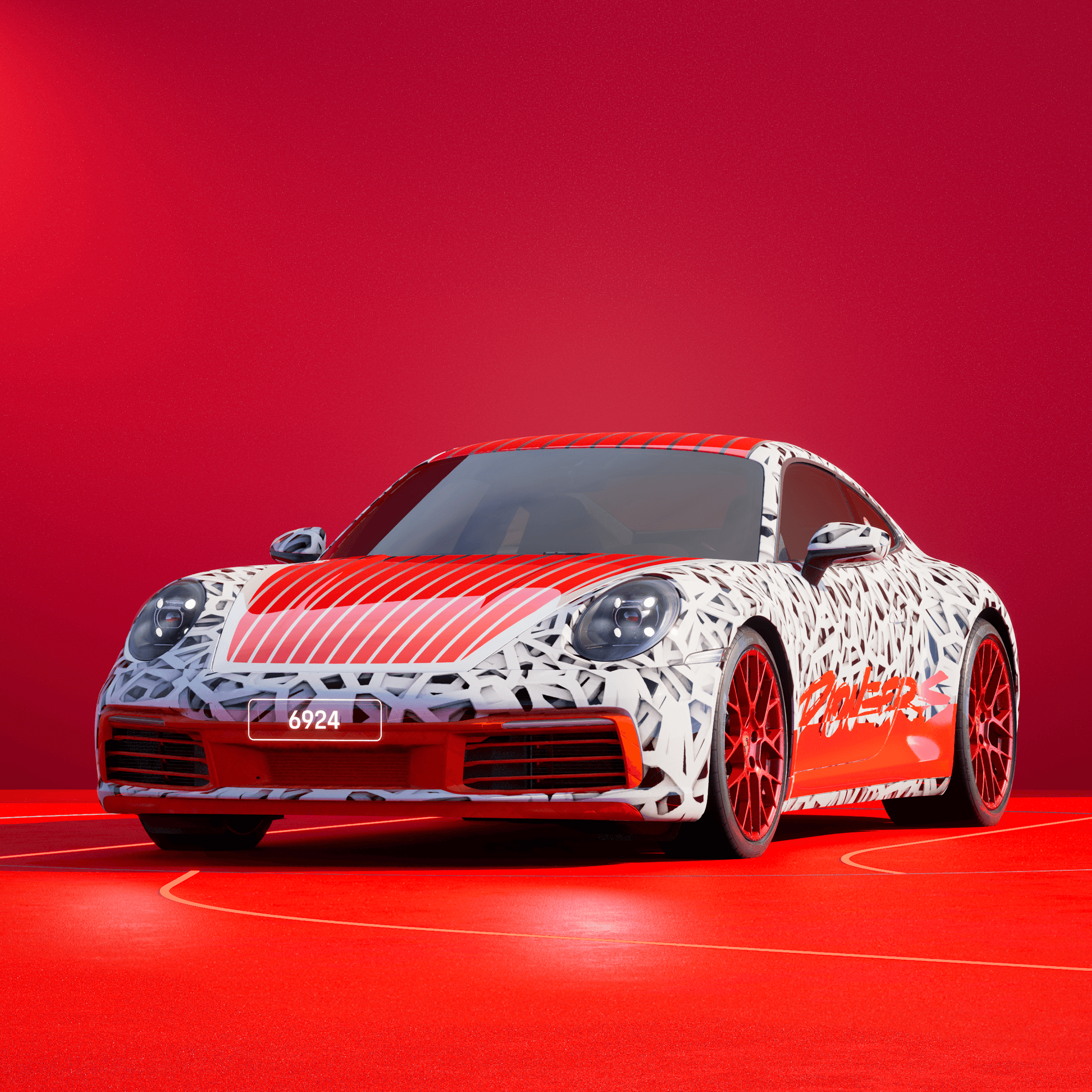 The PORSCHΞ 911 6924 image in phase