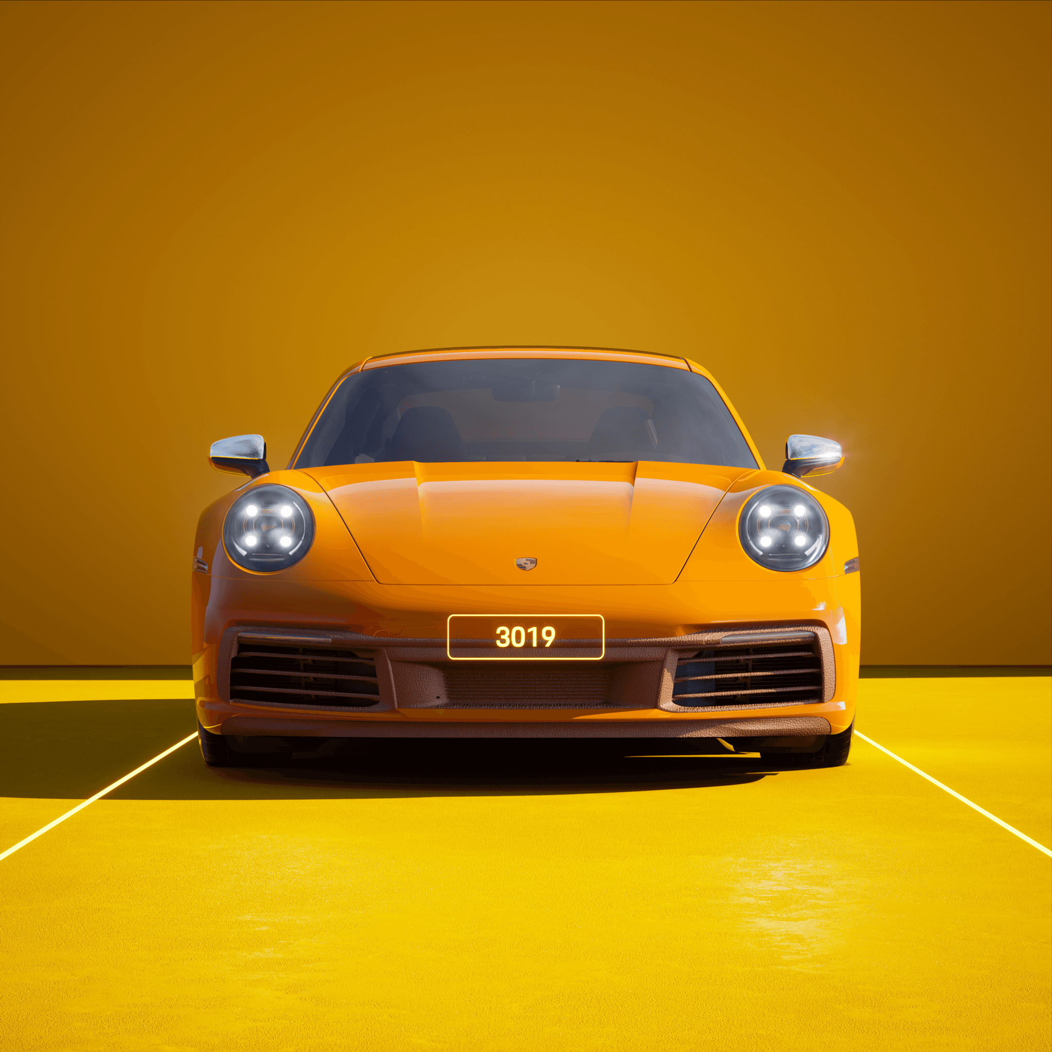 The PORSCHΞ 911 3019 image in phase