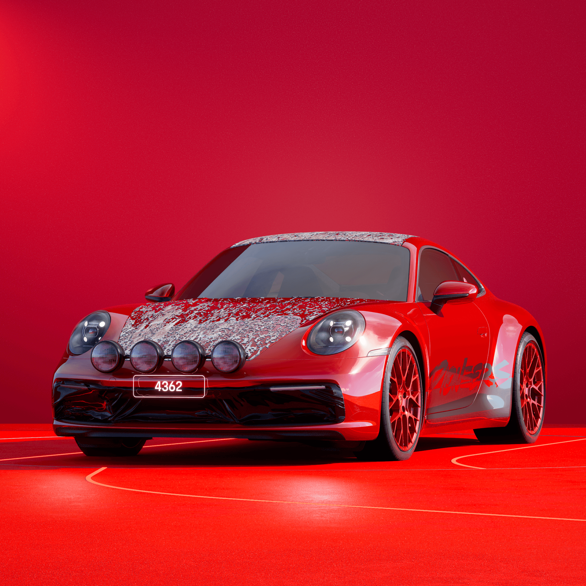 The PORSCHΞ 911 4362 image in phase
