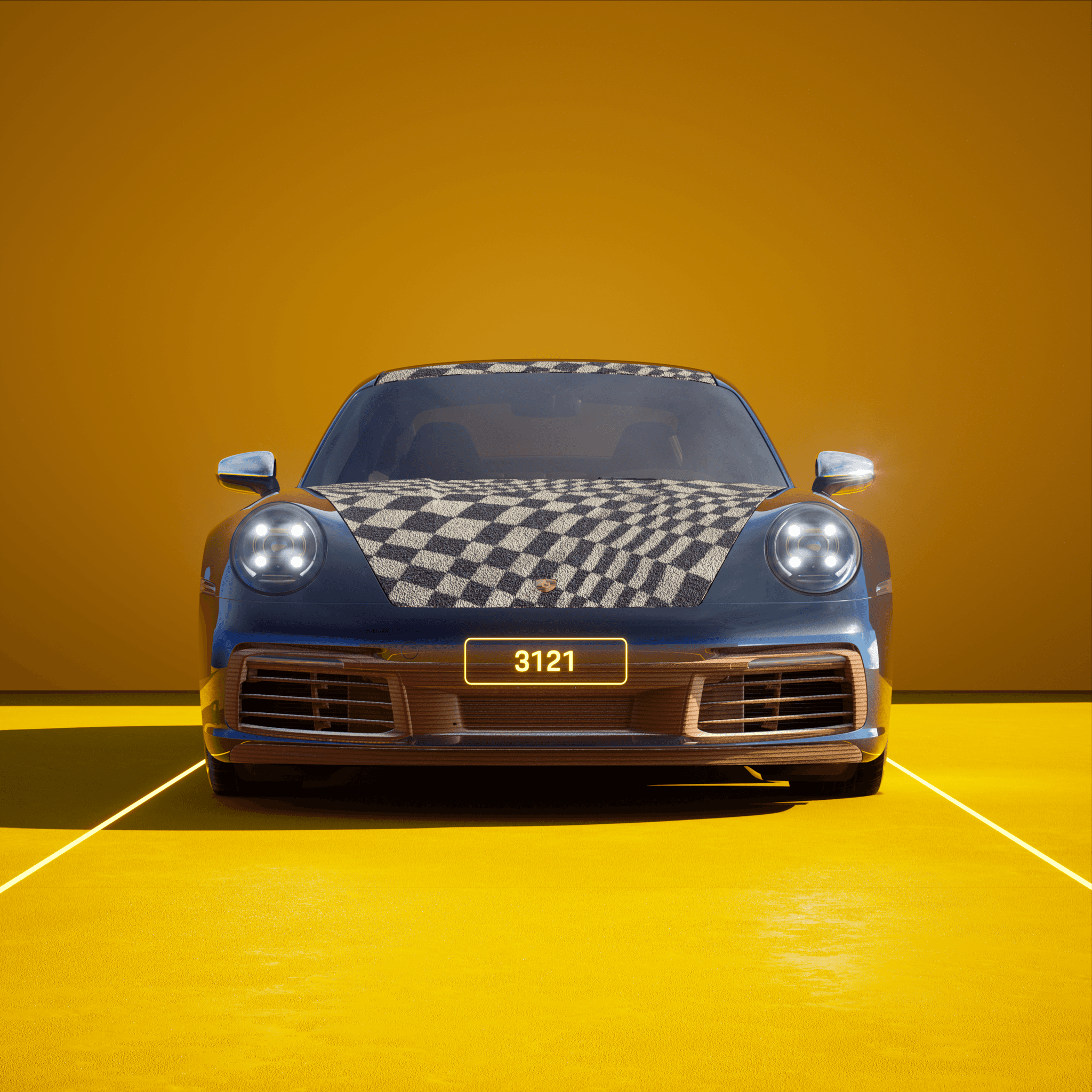 The PORSCHΞ 911 3121 image in phase