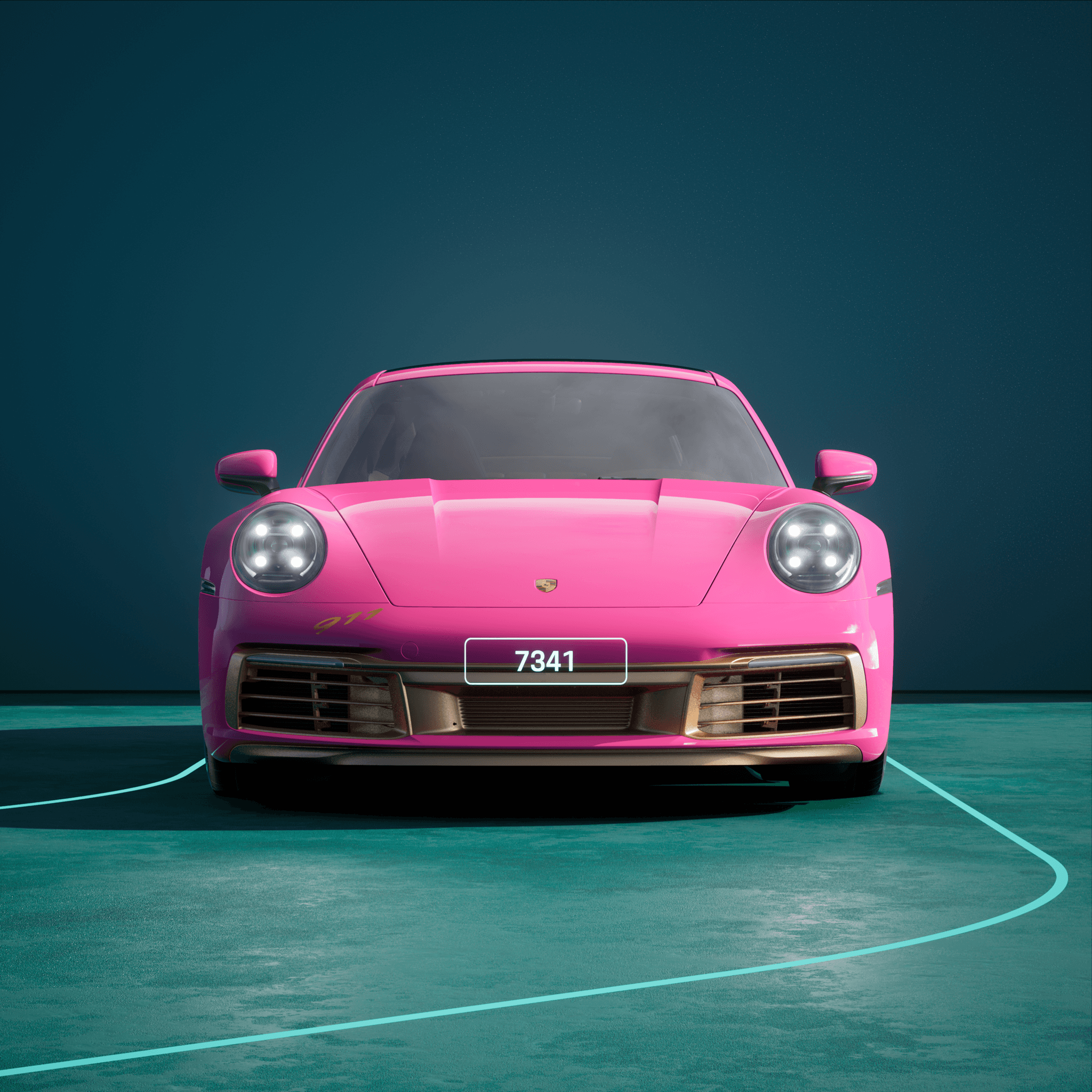 The PORSCHΞ 911 7341 image in phase