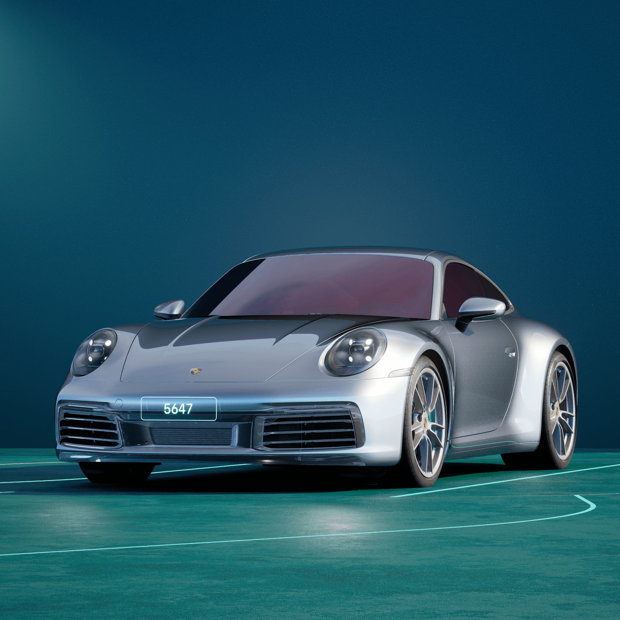 The PORSCHΞ 911 5647 image in phase