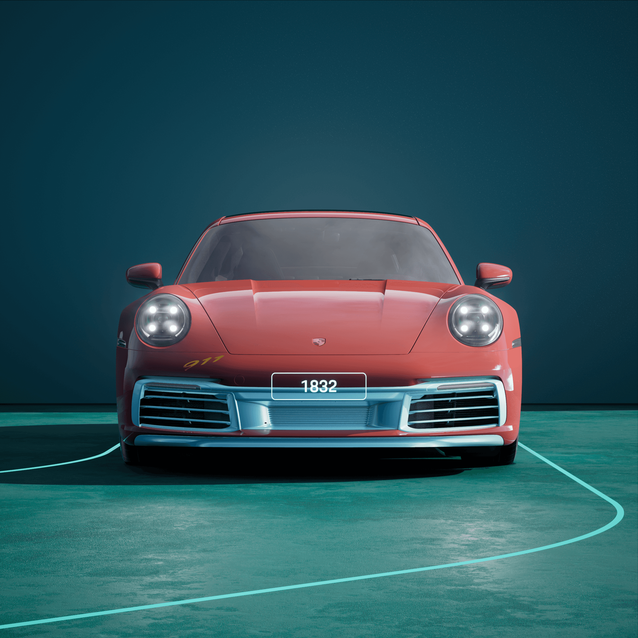 The PORSCHΞ 911 1832 image in phase