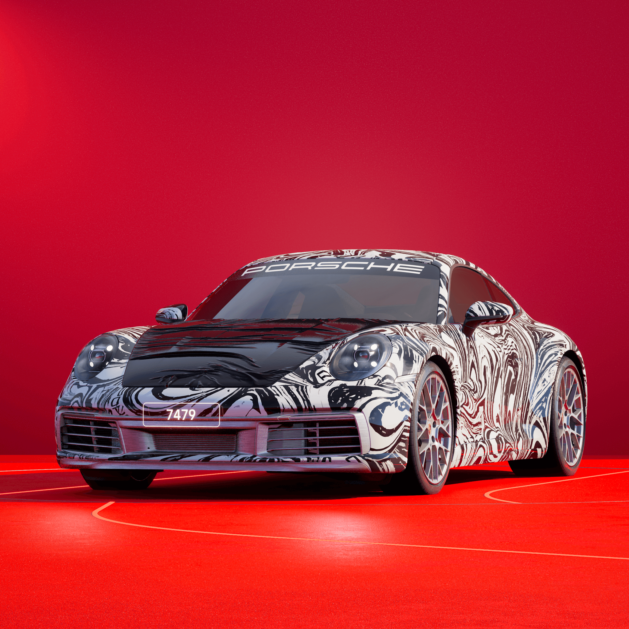The PORSCHΞ 911 7479 image in phase