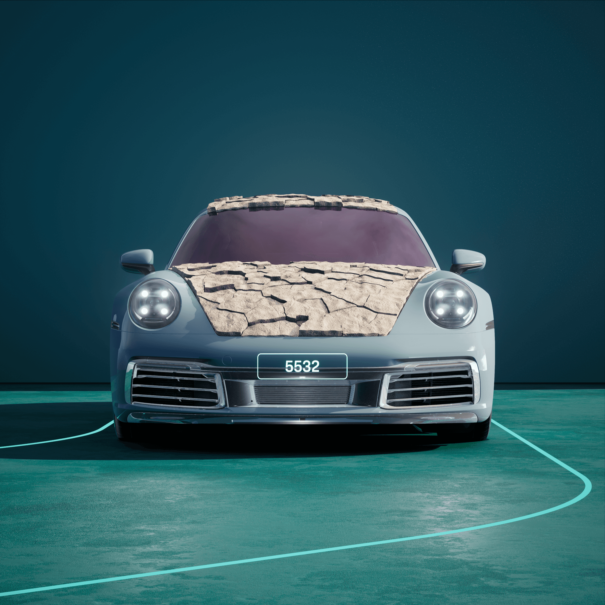 The PORSCHΞ 911 5532 image in phase