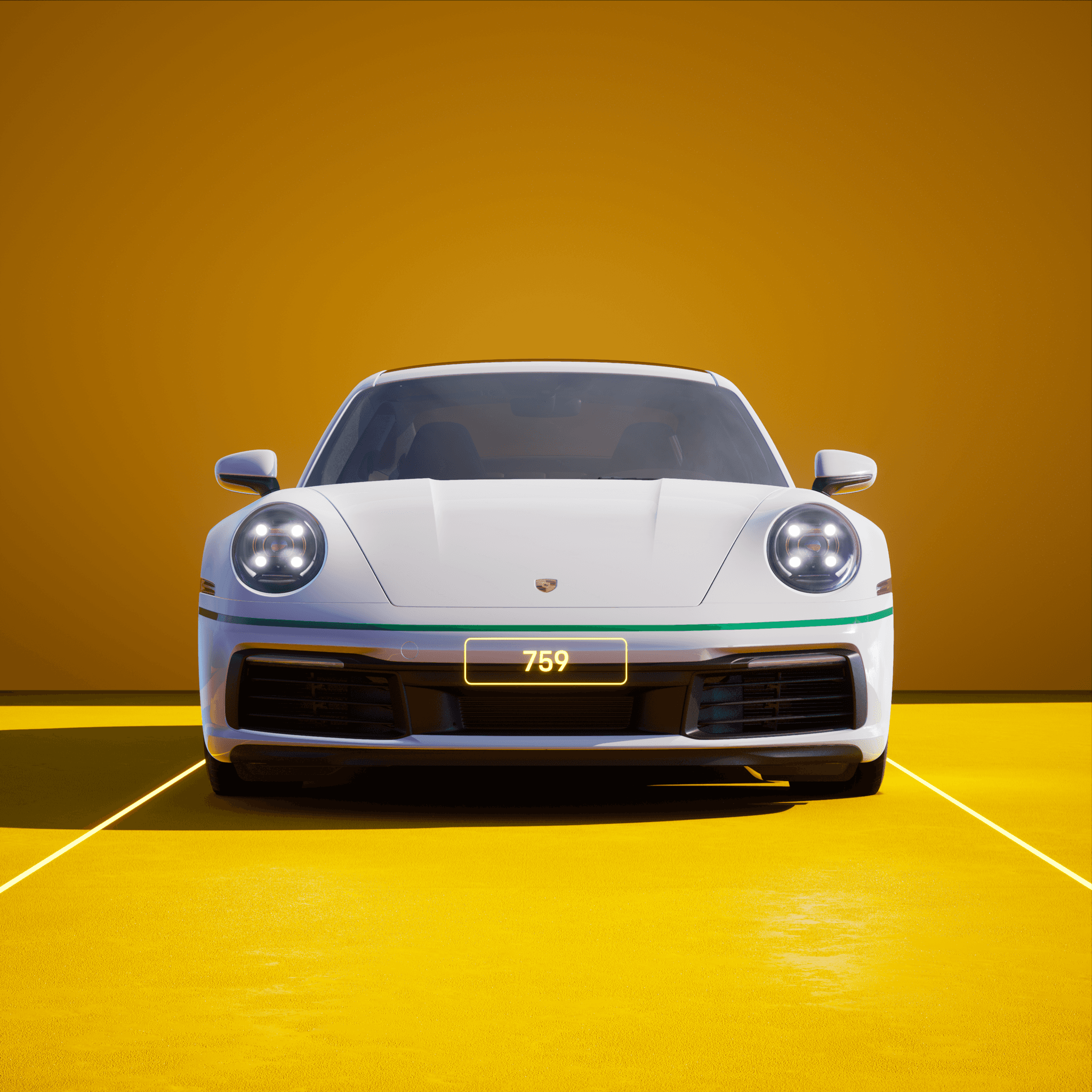 The PORSCHΞ 911 759 image in phase
