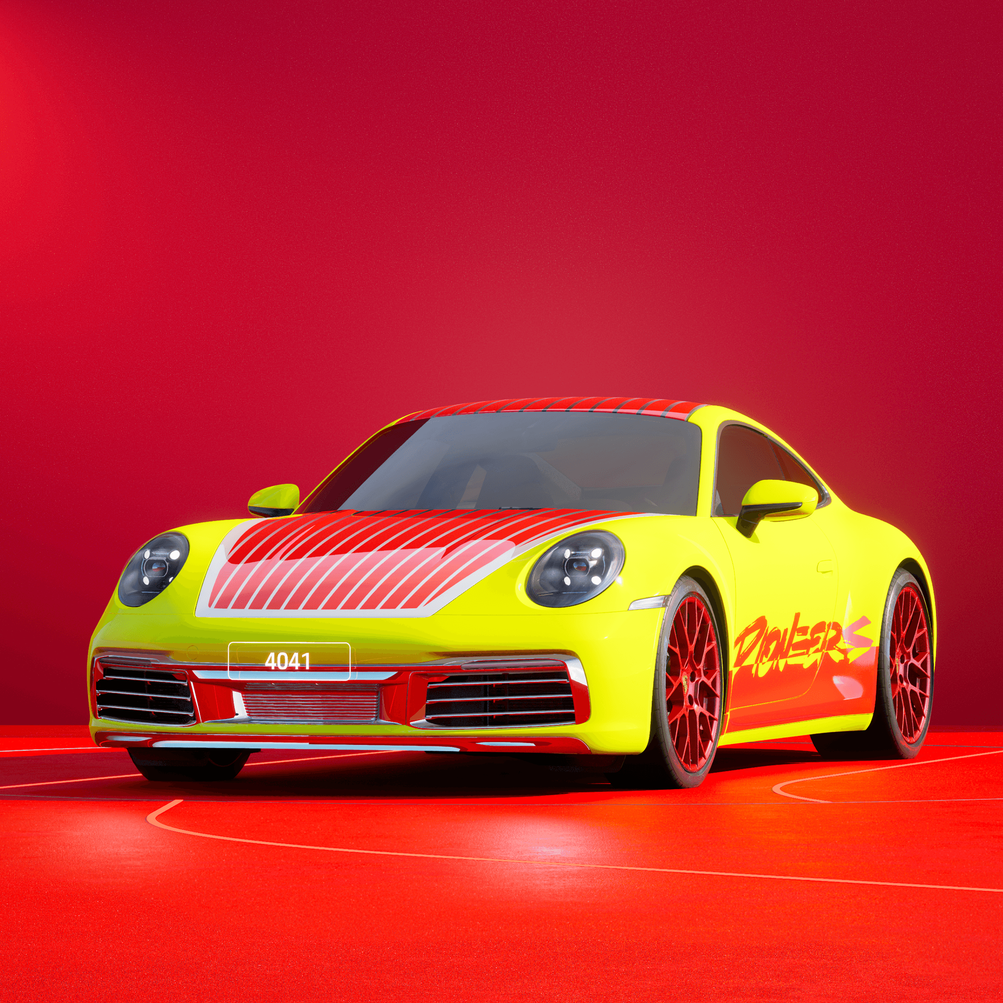The PORSCHΞ 911 4041 image in phase