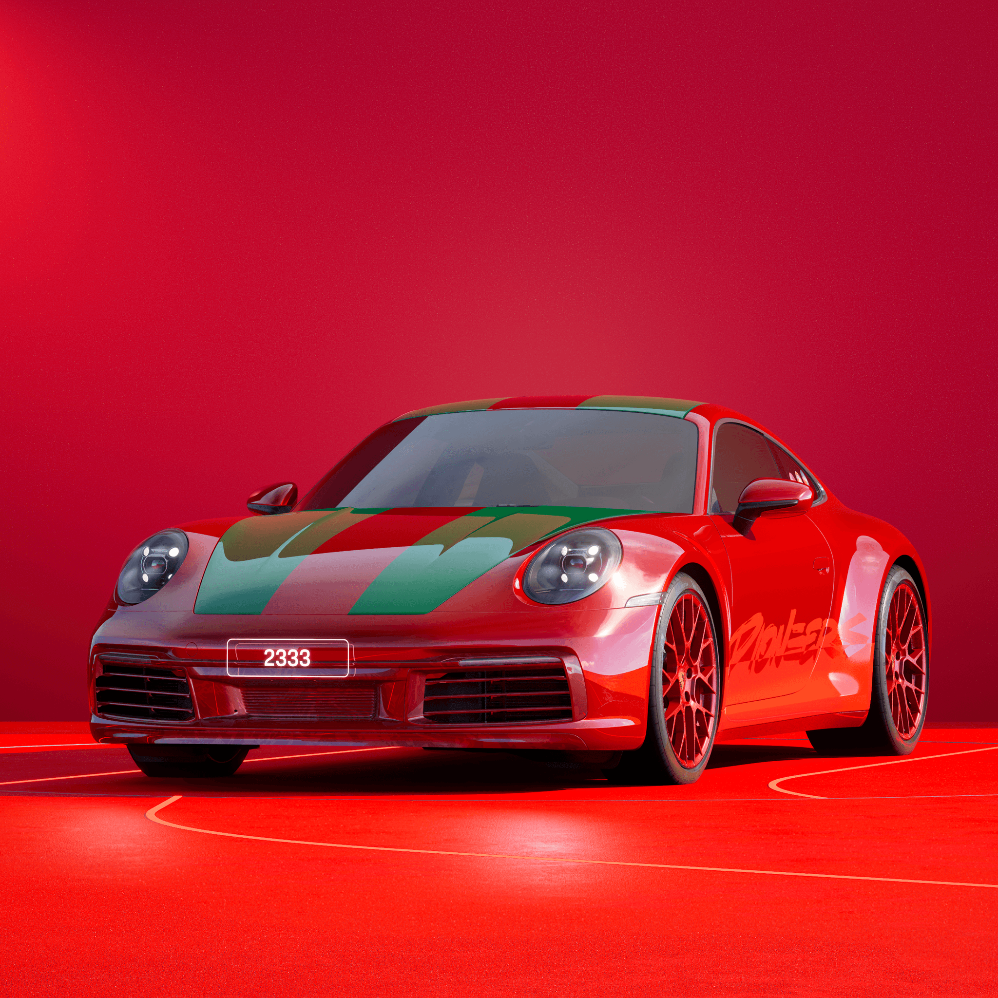 The PORSCHΞ 911 2333 image in phase