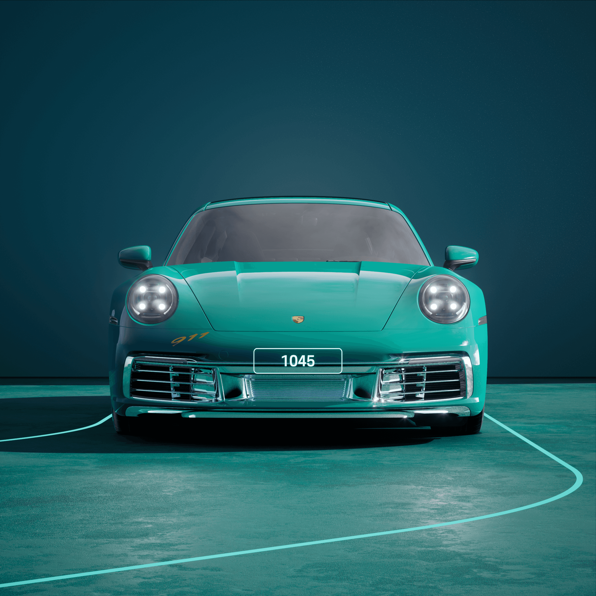 The PORSCHΞ 911 1045 image in phase