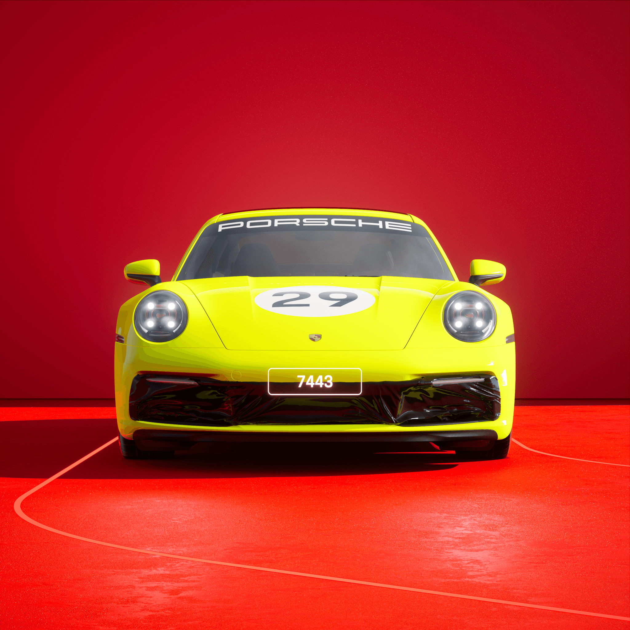 The PORSCHΞ 911 7443 image in phase