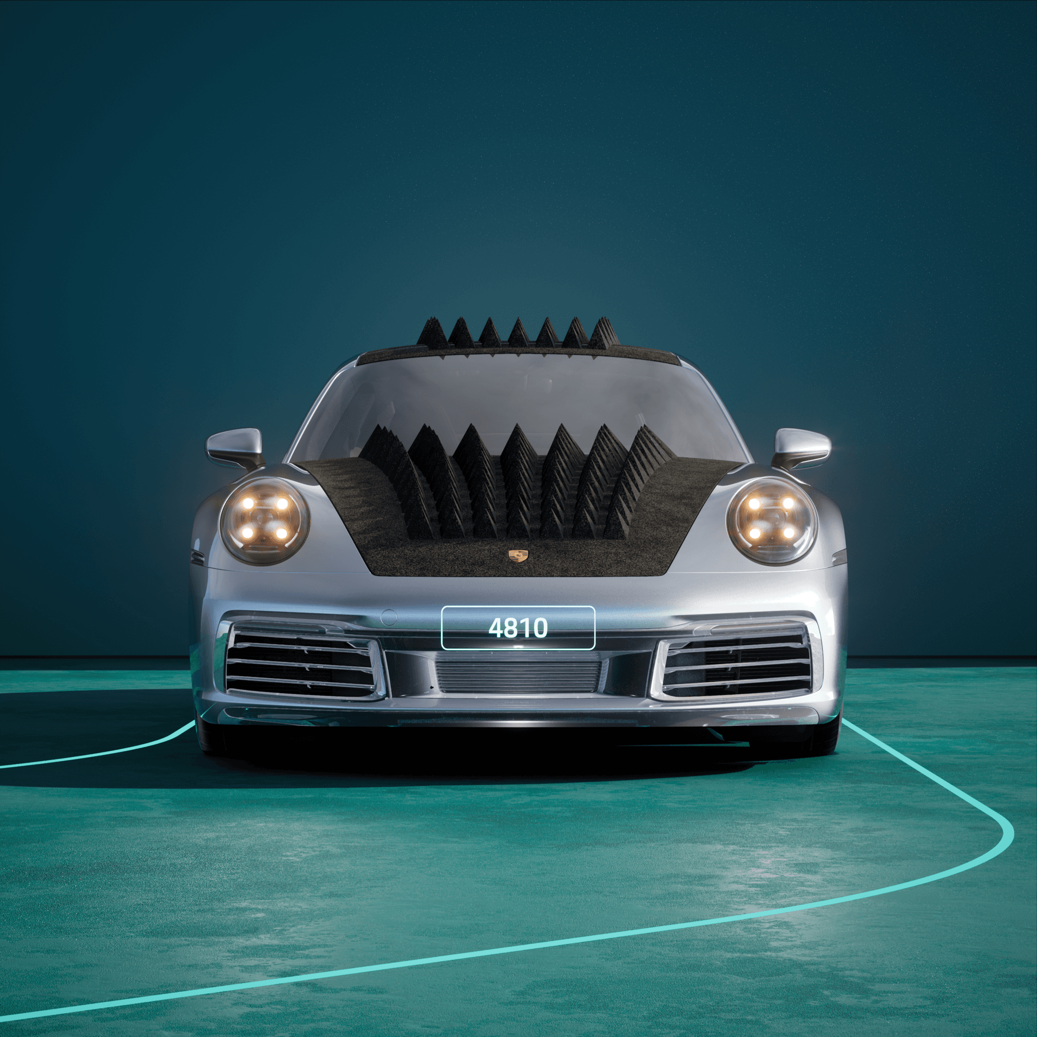 The PORSCHΞ 911 4810 image in phase