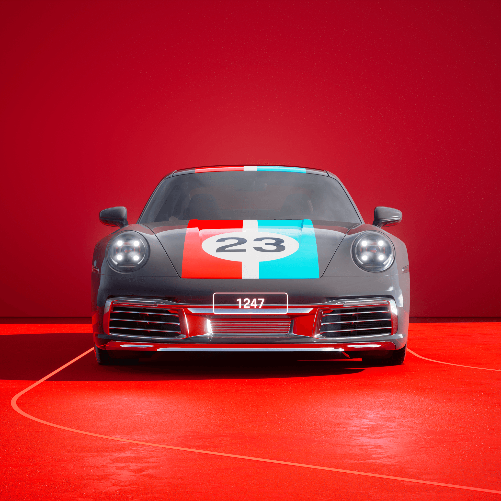 The PORSCHΞ 911 1247 image in phase