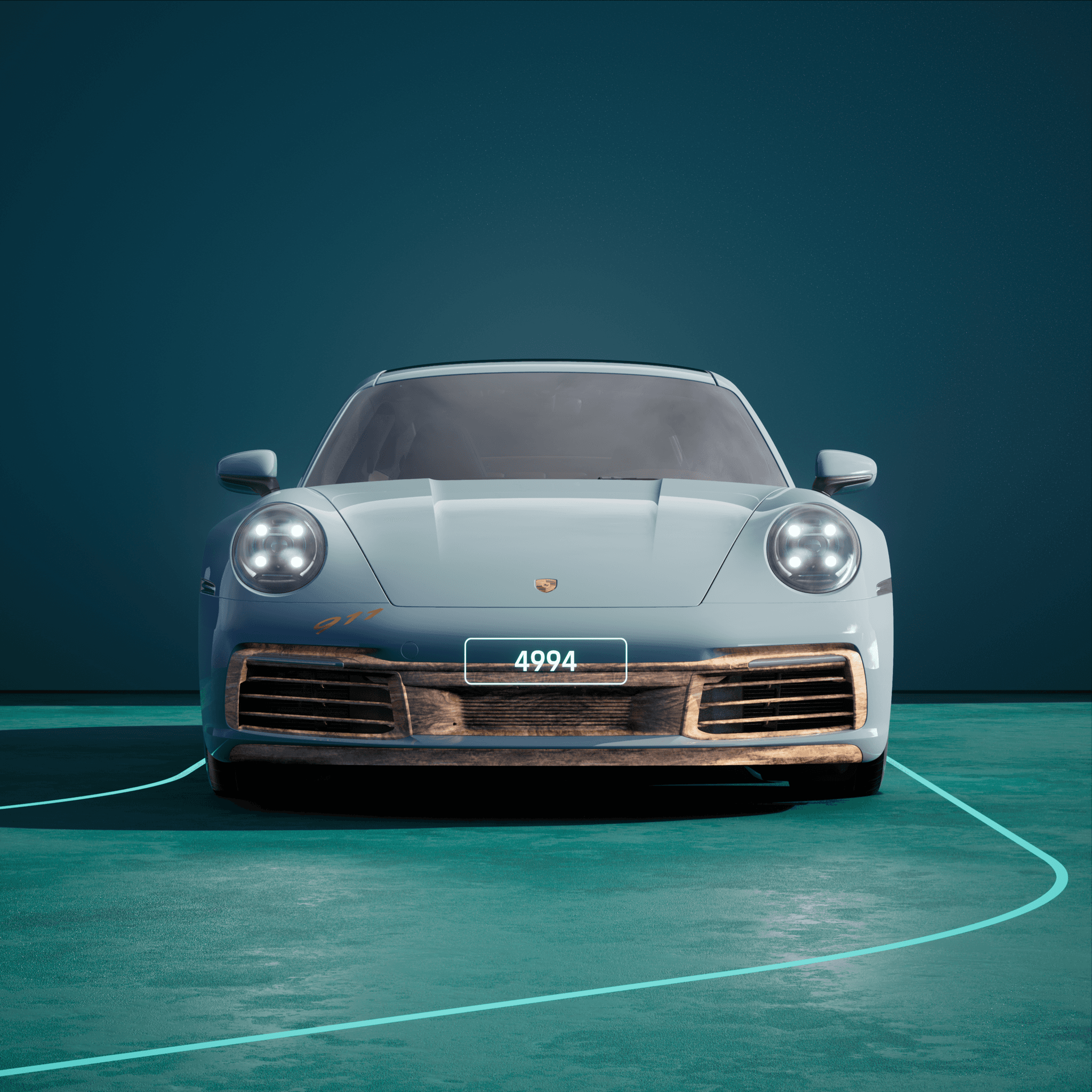 The PORSCHΞ 911 4994 image in phase
