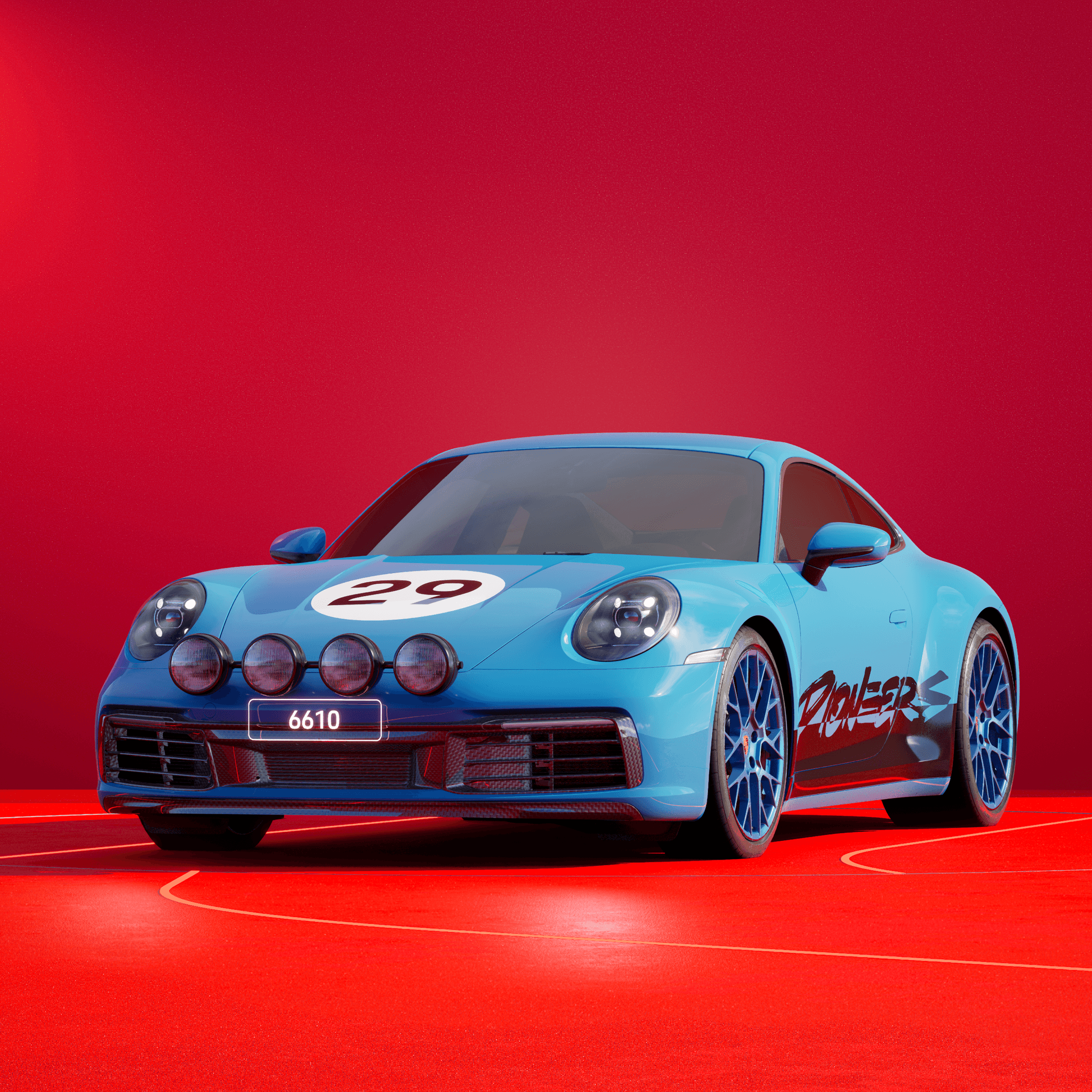 The PORSCHΞ 911 6610 image in phase