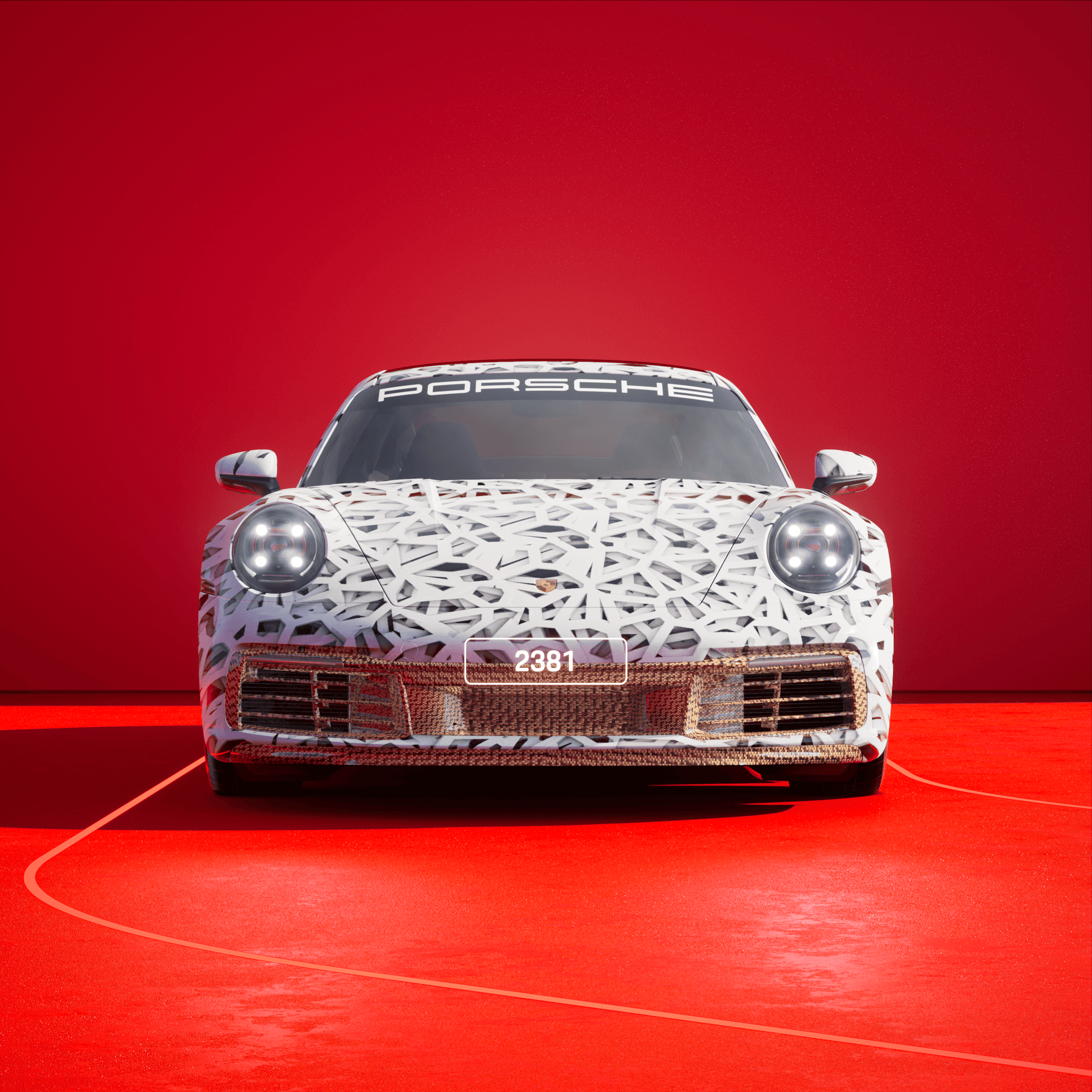 The PORSCHΞ 911 2381 image in phase