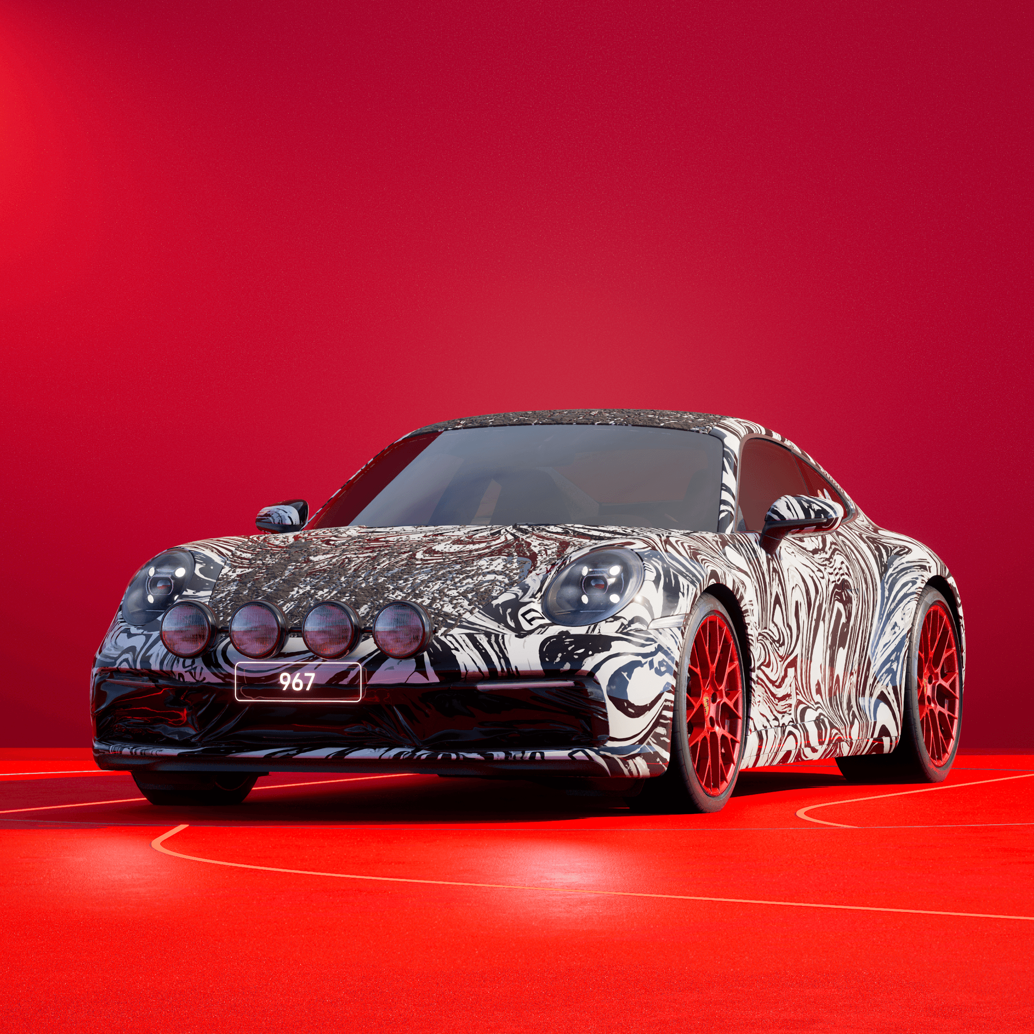 The PORSCHΞ 911 967 image in phase