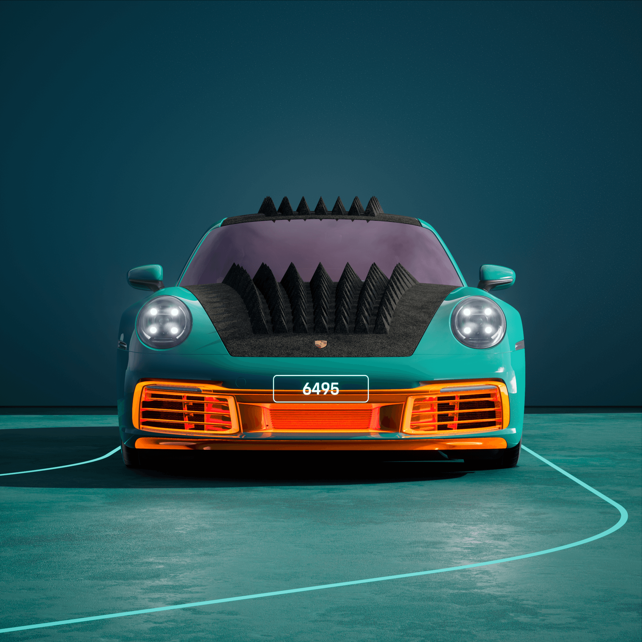 The PORSCHΞ 911 6495 image in phase
