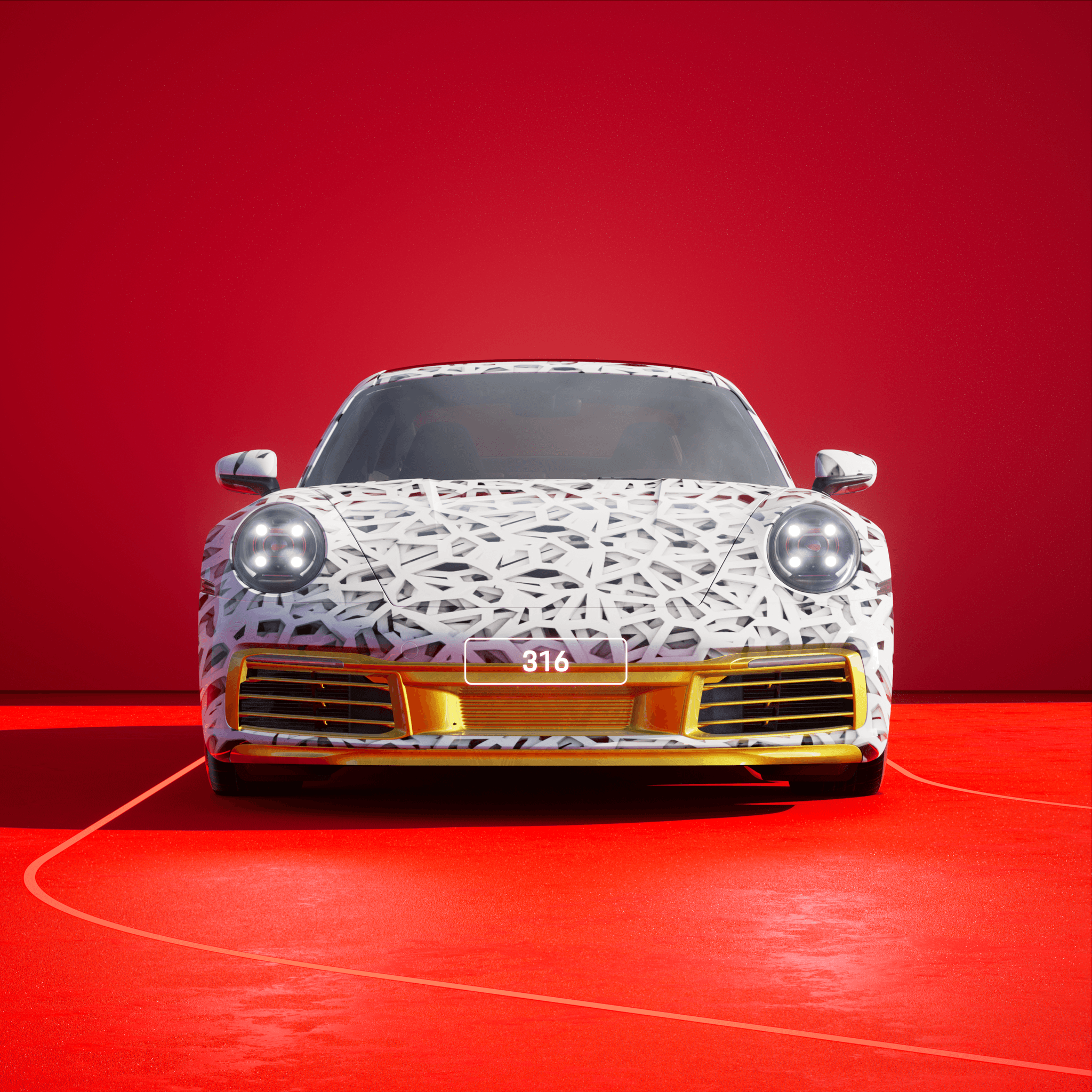 The PORSCHΞ 911 316 image in phase