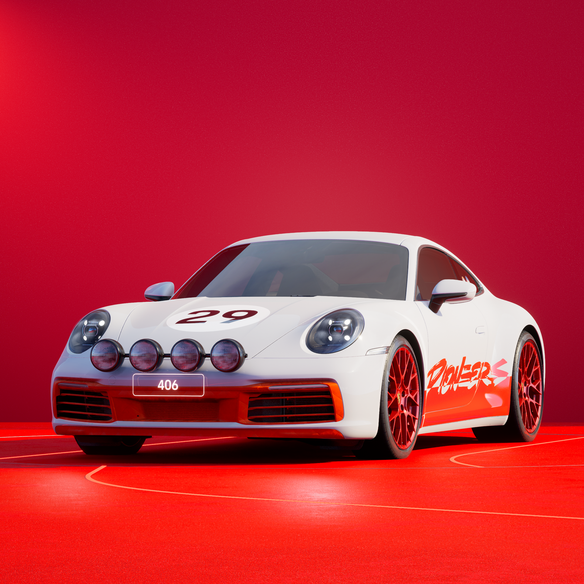 The PORSCHΞ 911 406 image in phase