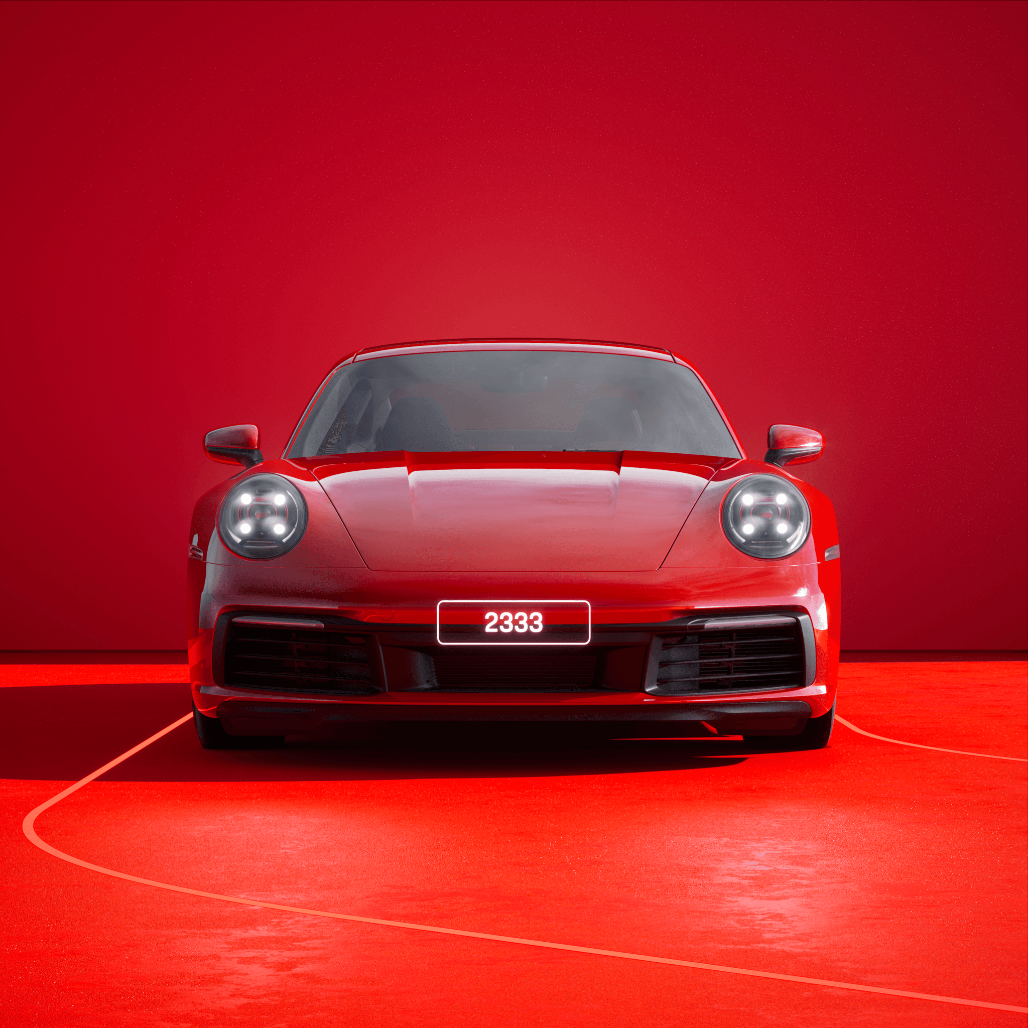 The PORSCHΞ 911 2333 image in phase