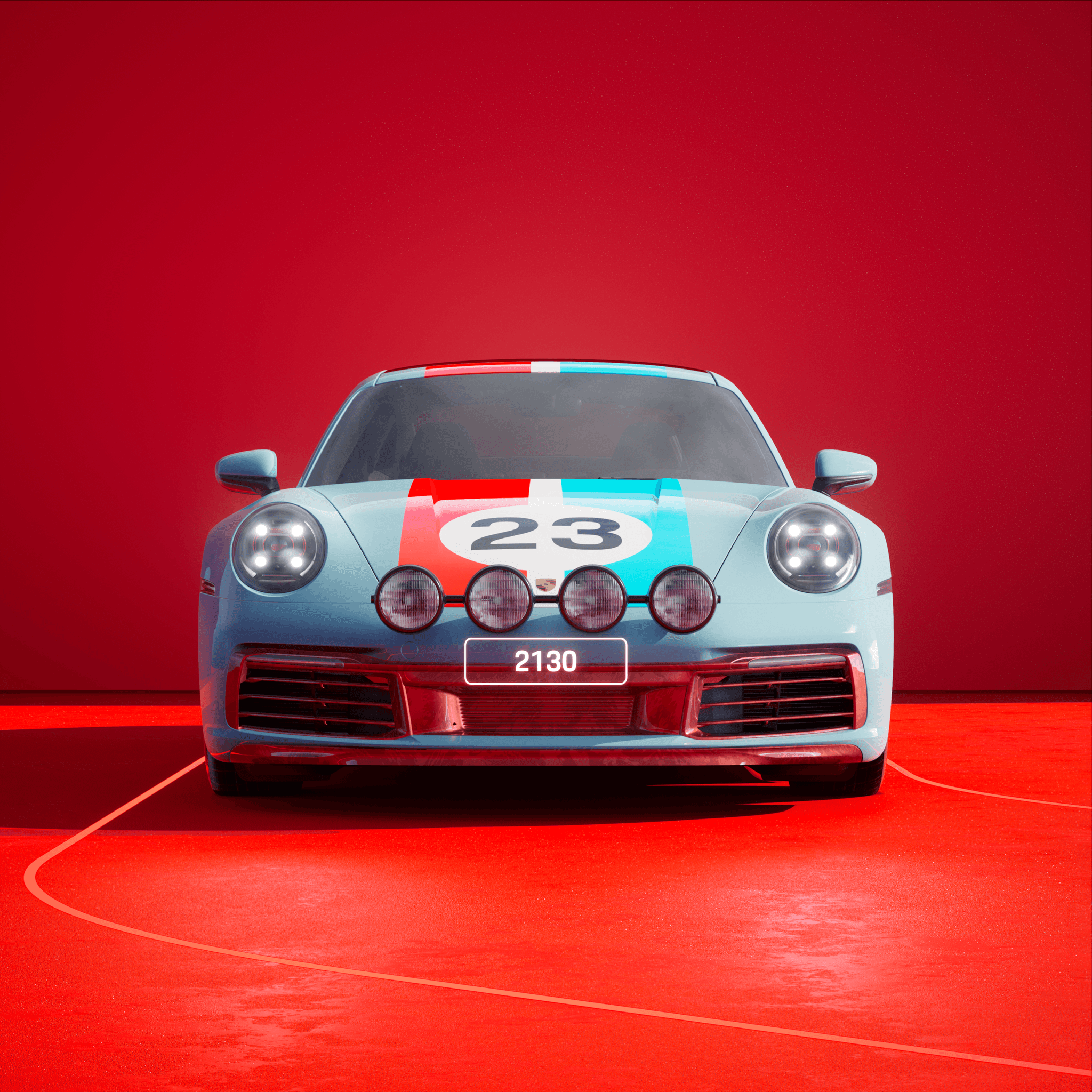 The PORSCHΞ 911 2130 image in phase