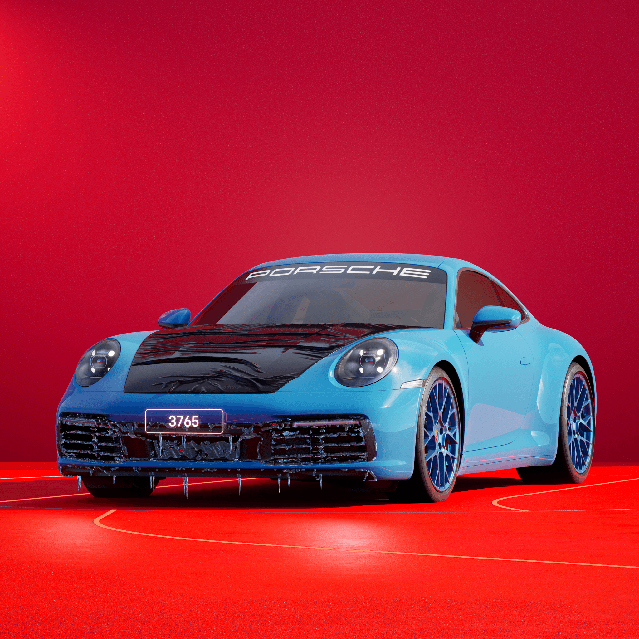 The PORSCHΞ 911 3765 image in phase