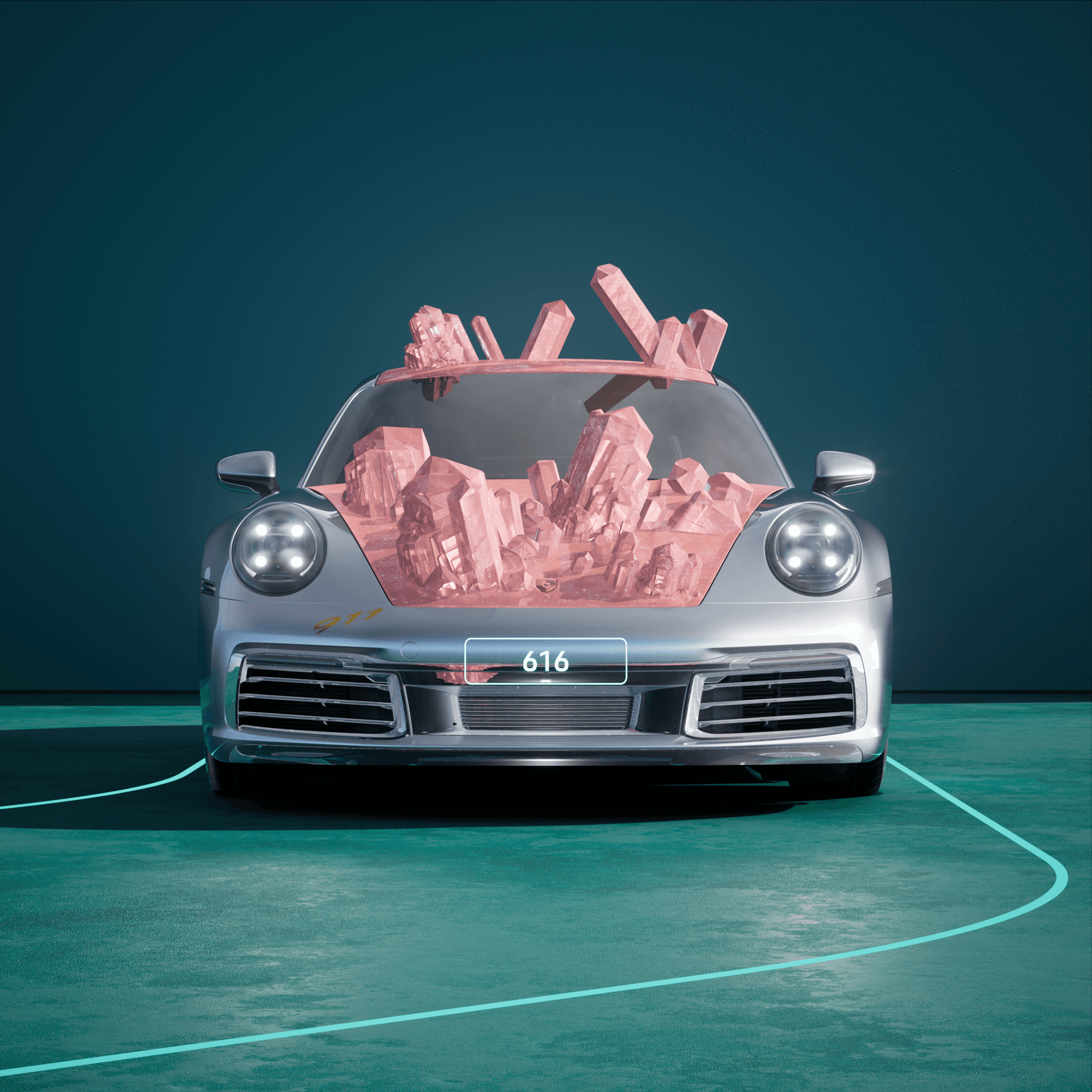 The PORSCHΞ 911 616 image in phase