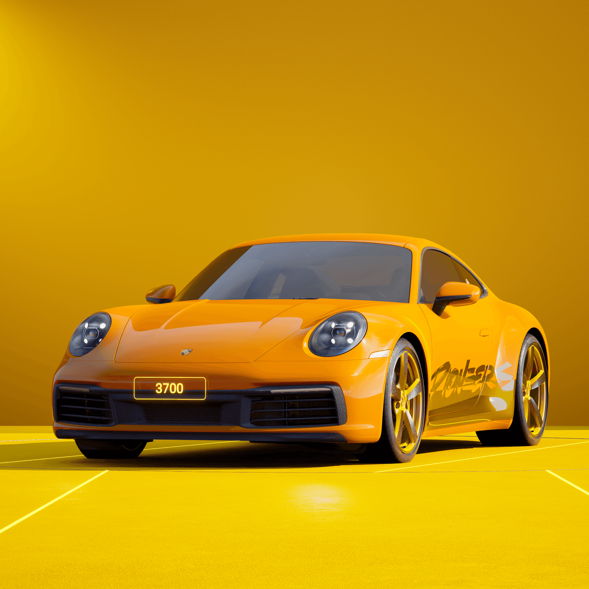 The PORSCHΞ 911 3700 image in phase