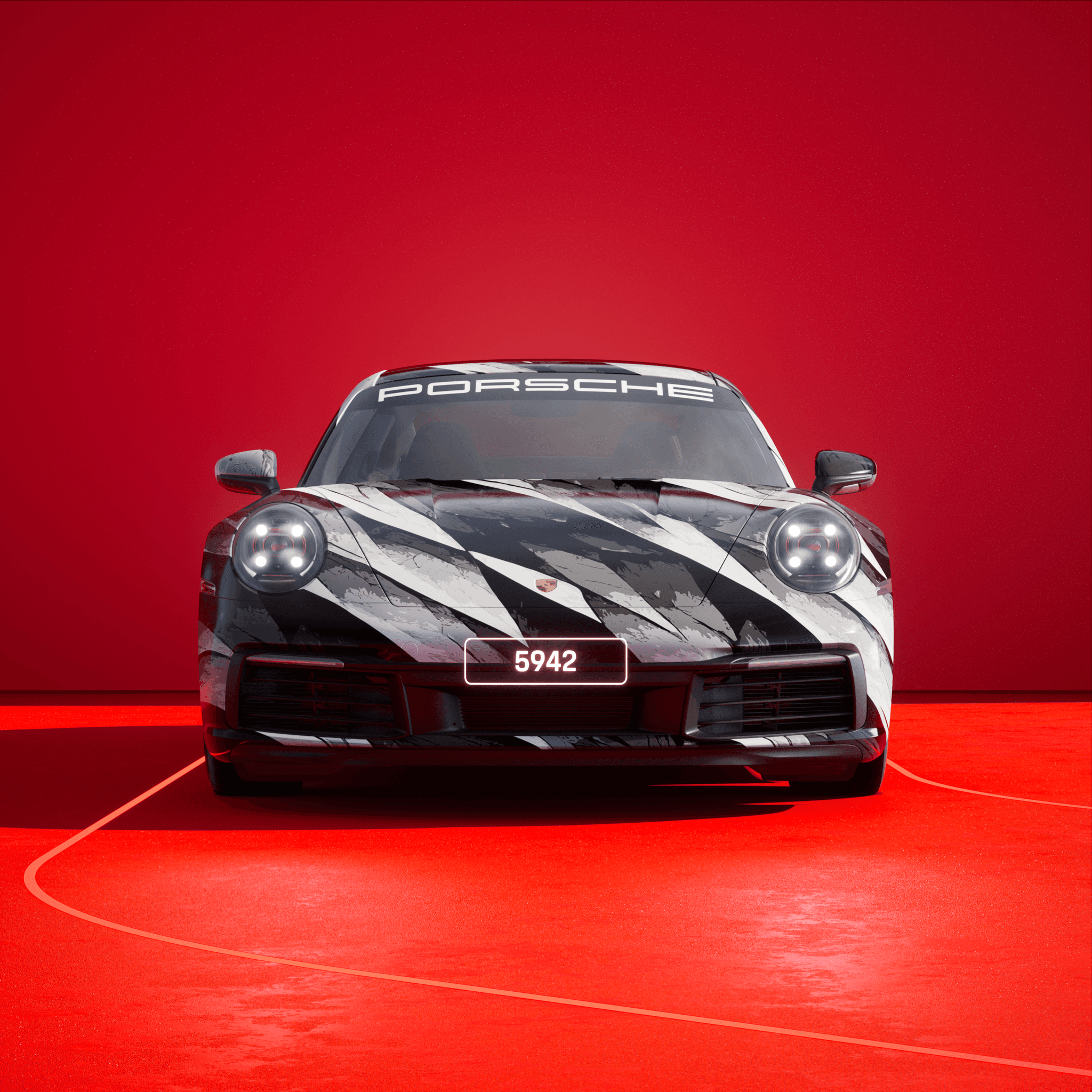The PORSCHΞ 911 5942 image in phase