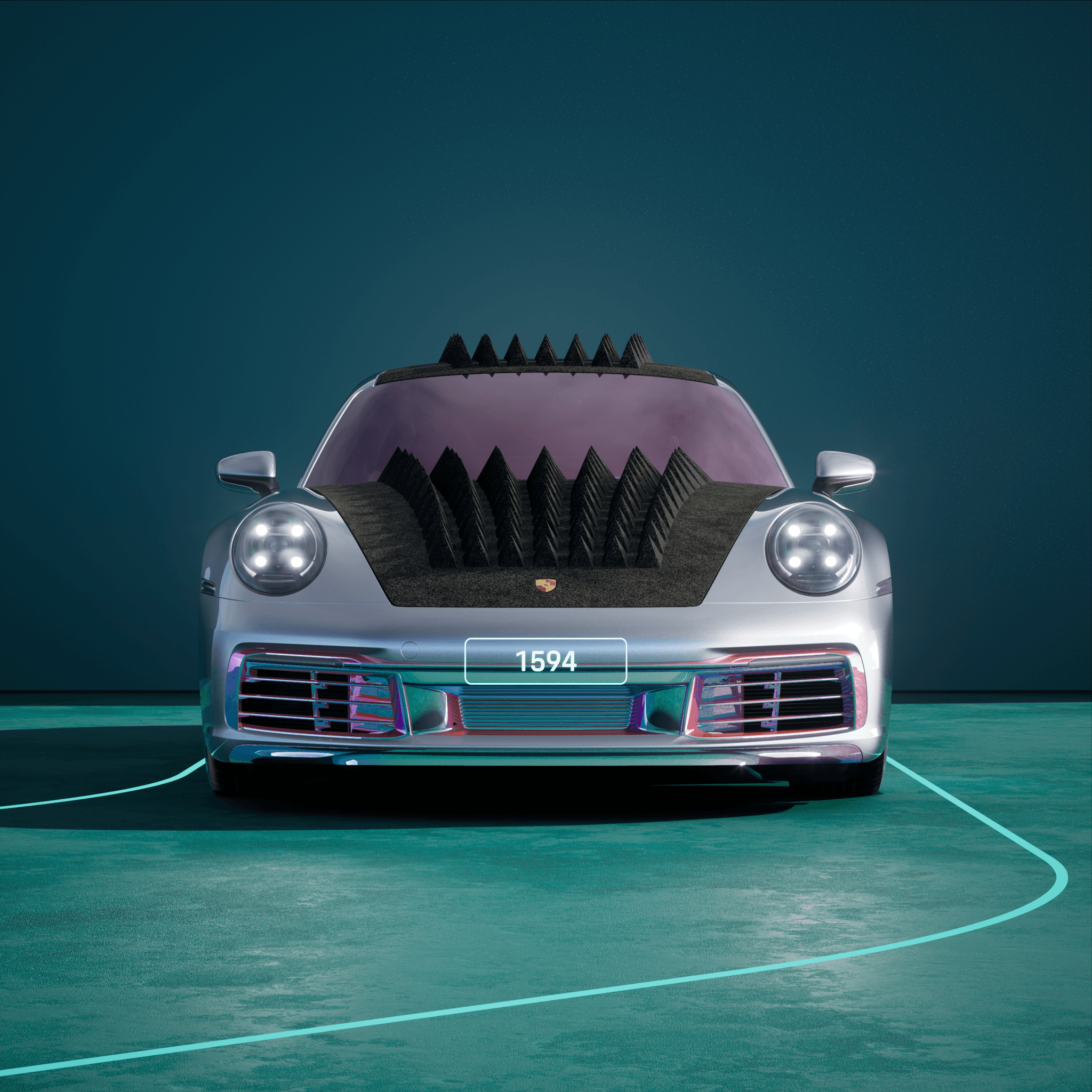 The PORSCHΞ 911 1594 image in phase
